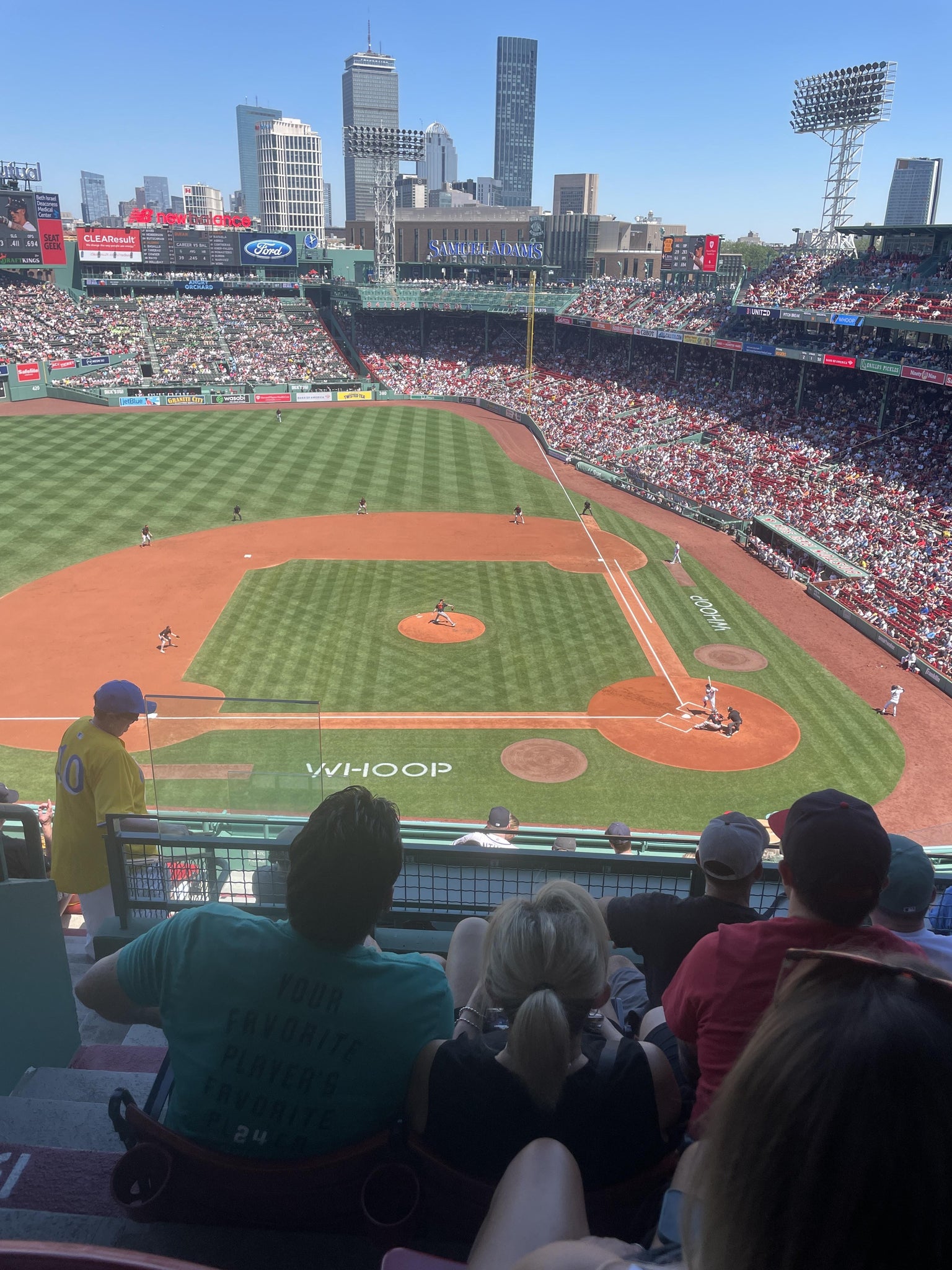 Real Fan View taken from Aura Pavilion Box 4 at Fenway Park by Kristen H