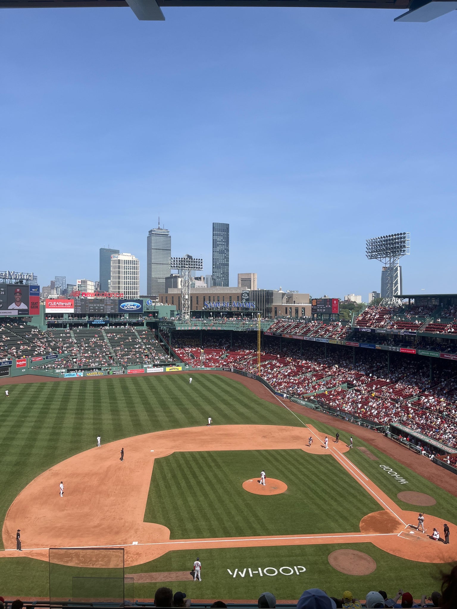 Real Fan View taken from Aura Pavilion Box 6 at Fenway Park by Joseph B