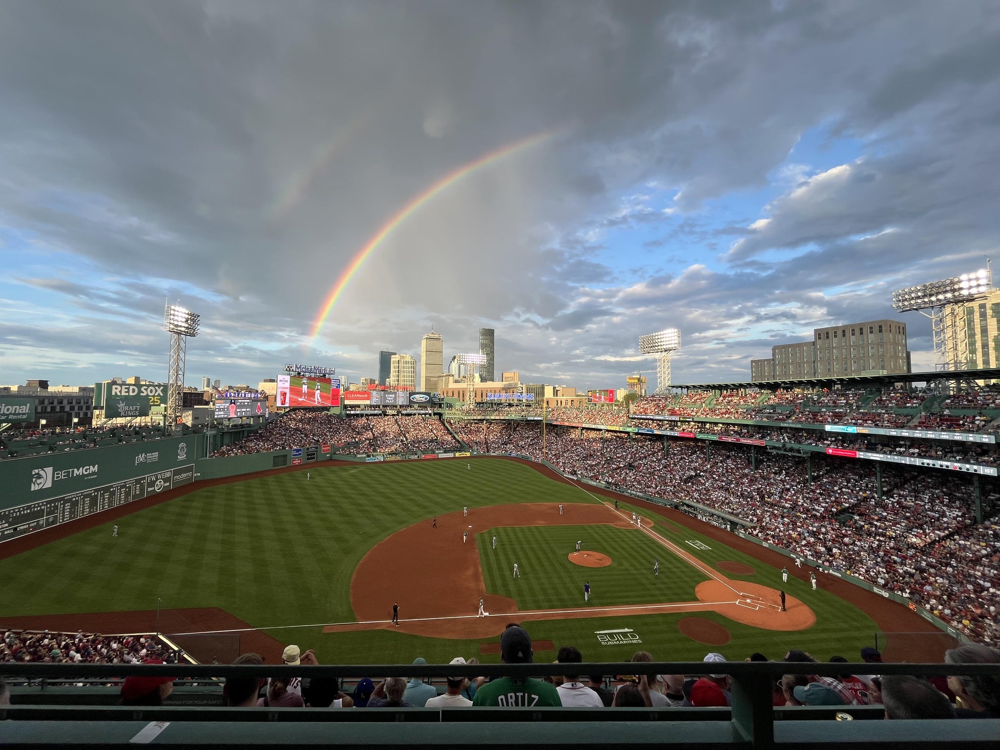 Real Fan View taken from Aura Pavilion Box 8 at Fenway Park by Dominic K