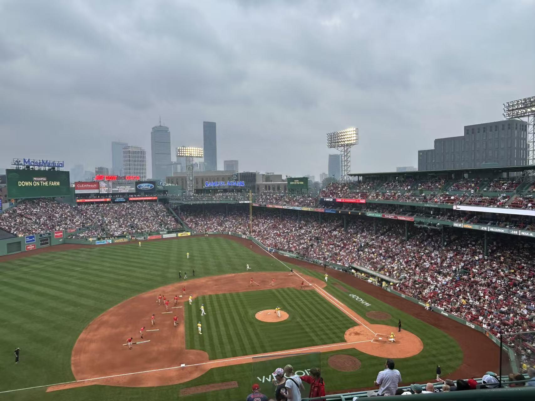Vue réelle des fans prise de la Aura Pavilion Box 8 au site Fenway Park par Anonymous User