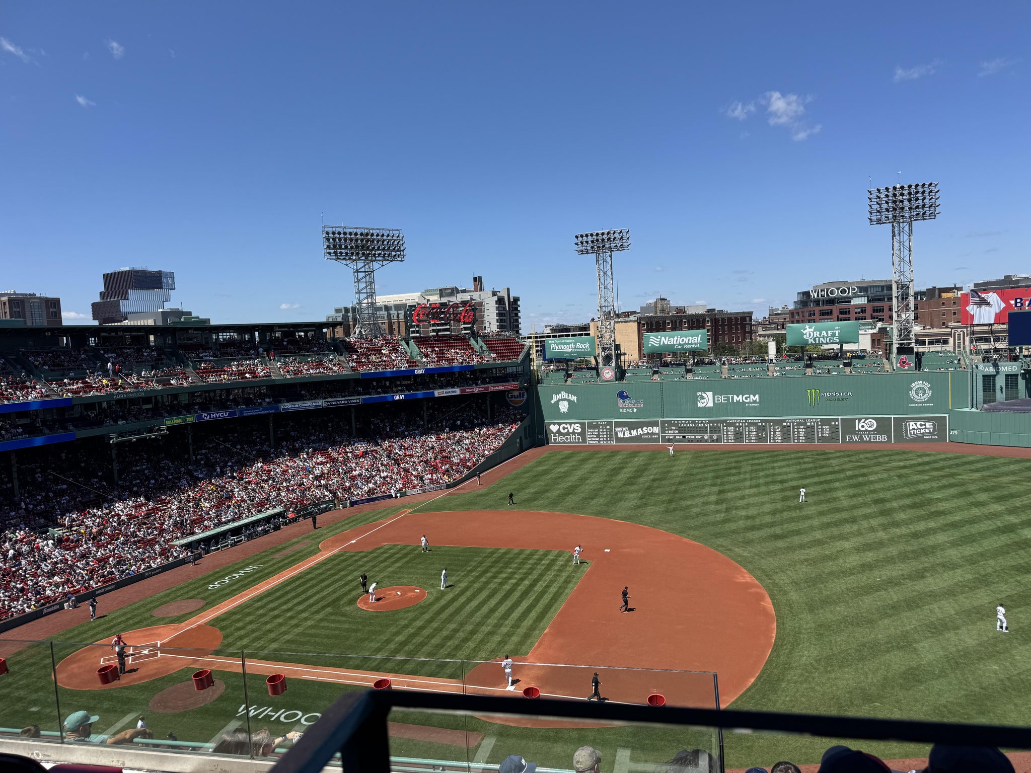 Real Fan View taken from Aura Pavilion Box 9 at Fenway Park by John S