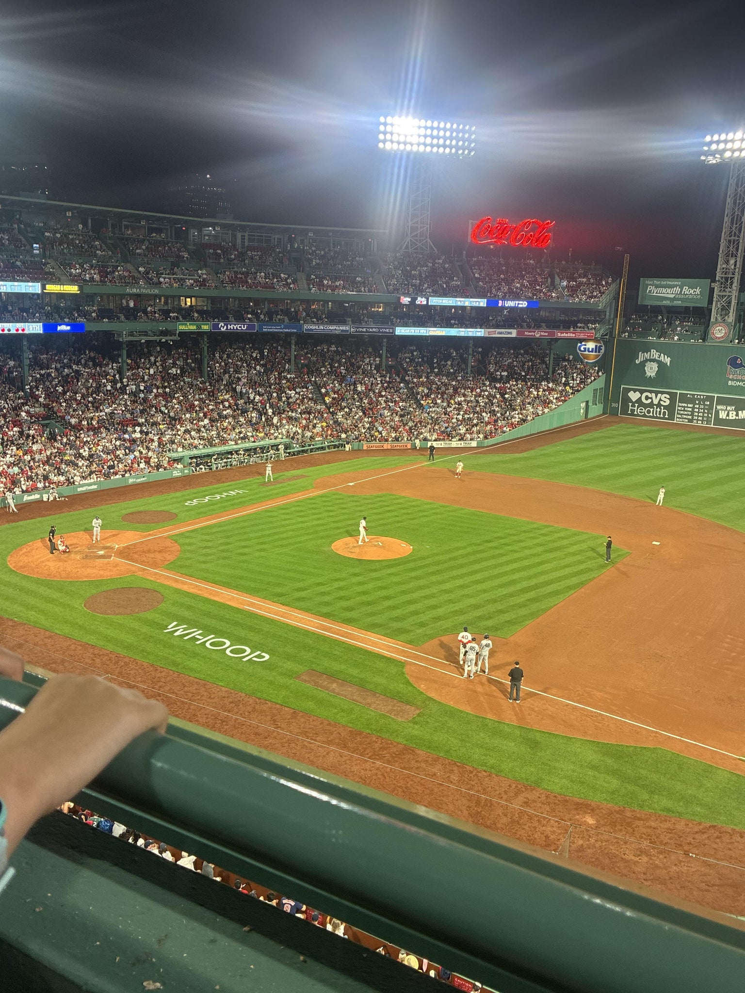 Real Fan View taken from Aura Pavilion Box 9 at Fenway Park by Joshua M