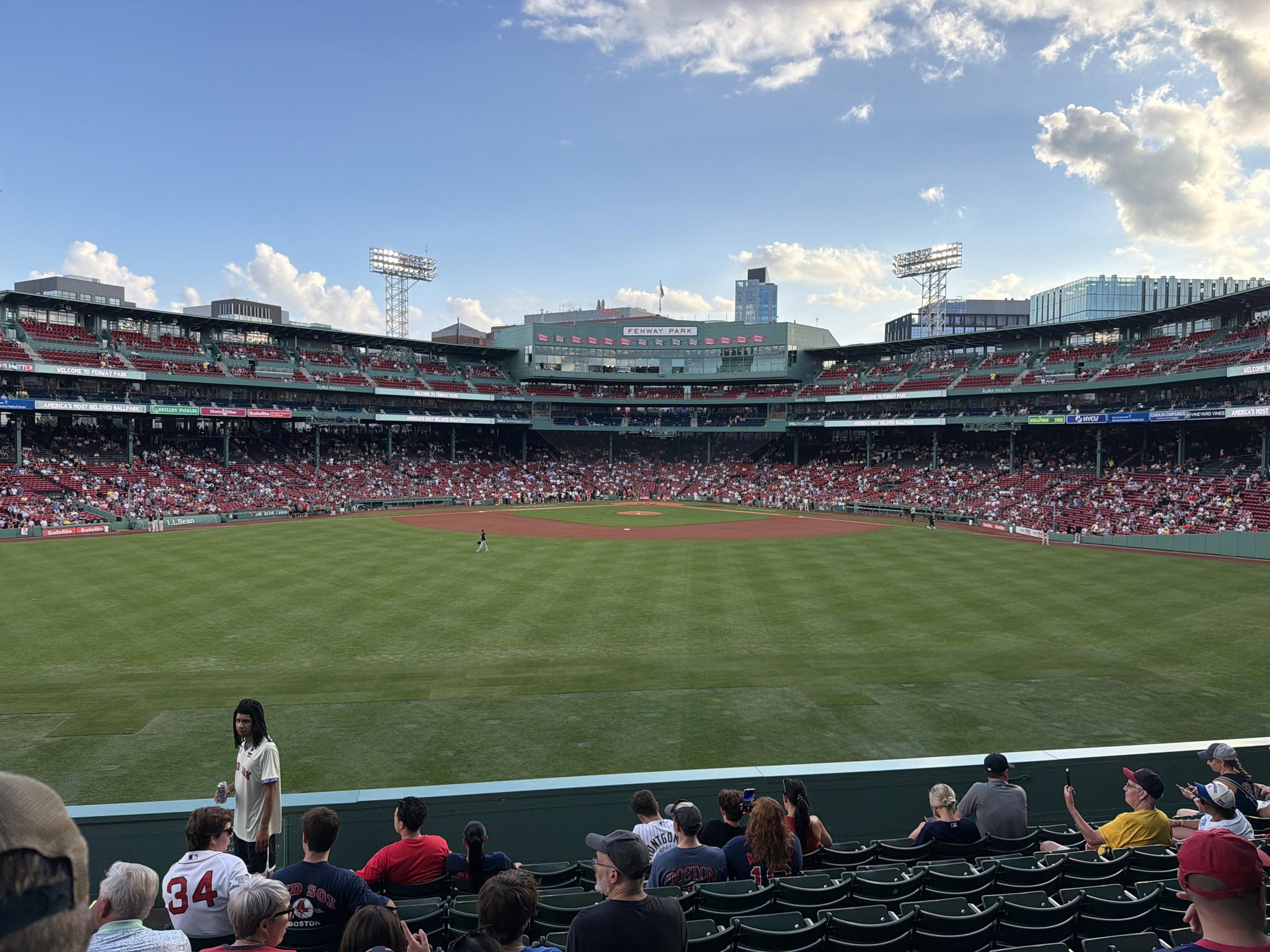 Real Fan View taken from Bleacher 34 at Fenway Park by Shawn N