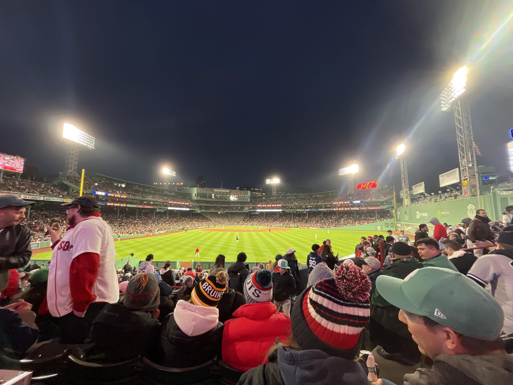 Real Fan View taken from Bleacher 39 at Fenway Park by Abril S