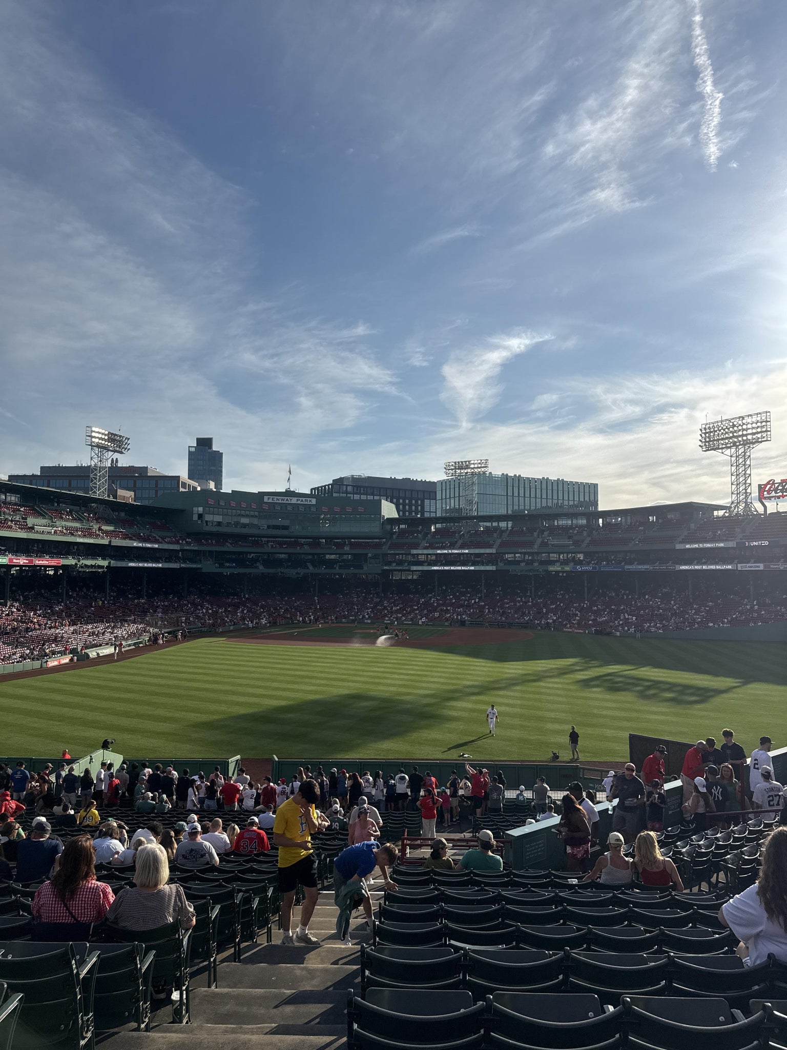 Vue réelle des fans prise de la Bleacher 39 au site Fenway Park par Alex N