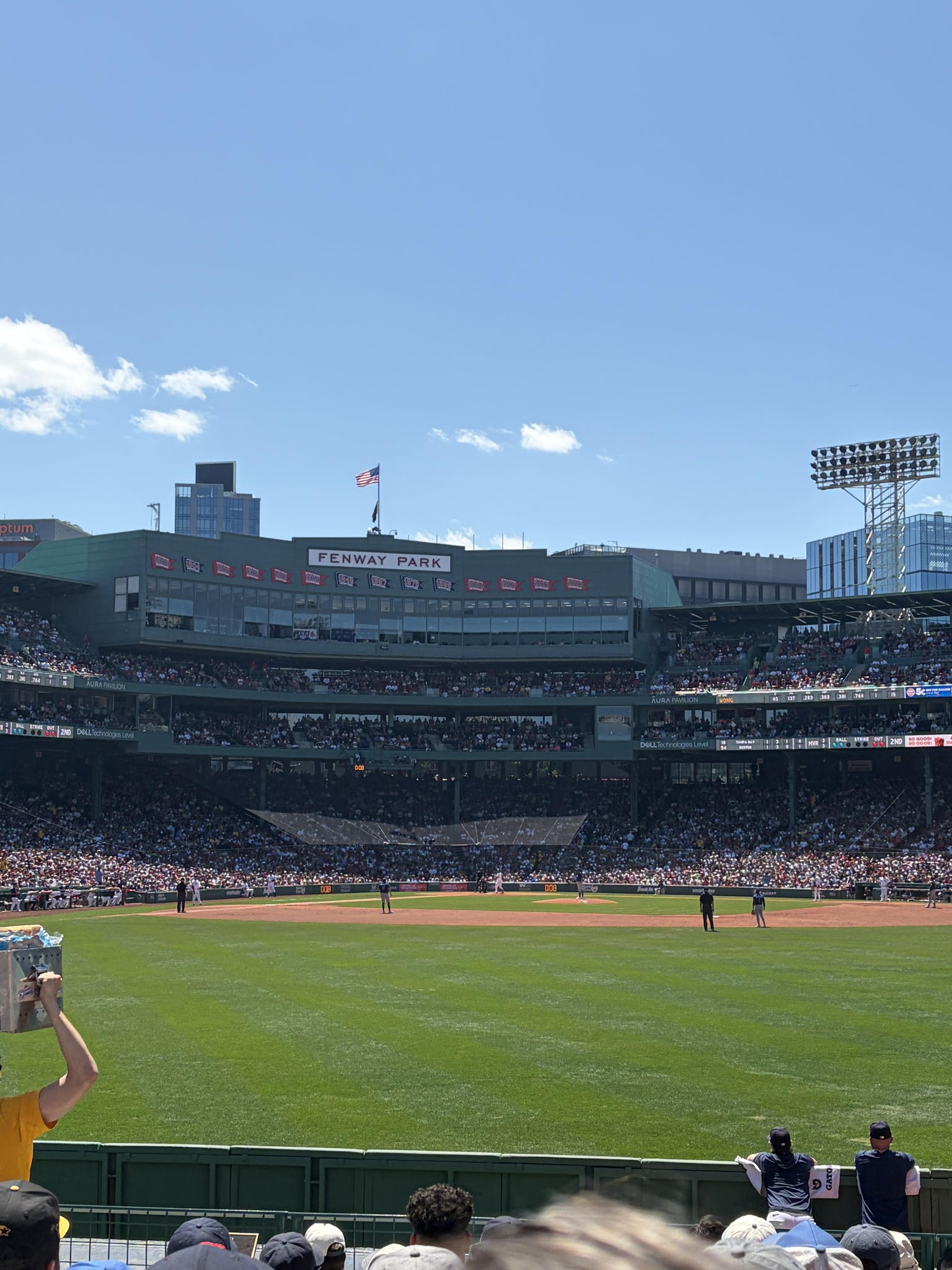 Vue réelle des fans prise de la Bleacher 40 au site Fenway Park par Mckayla S