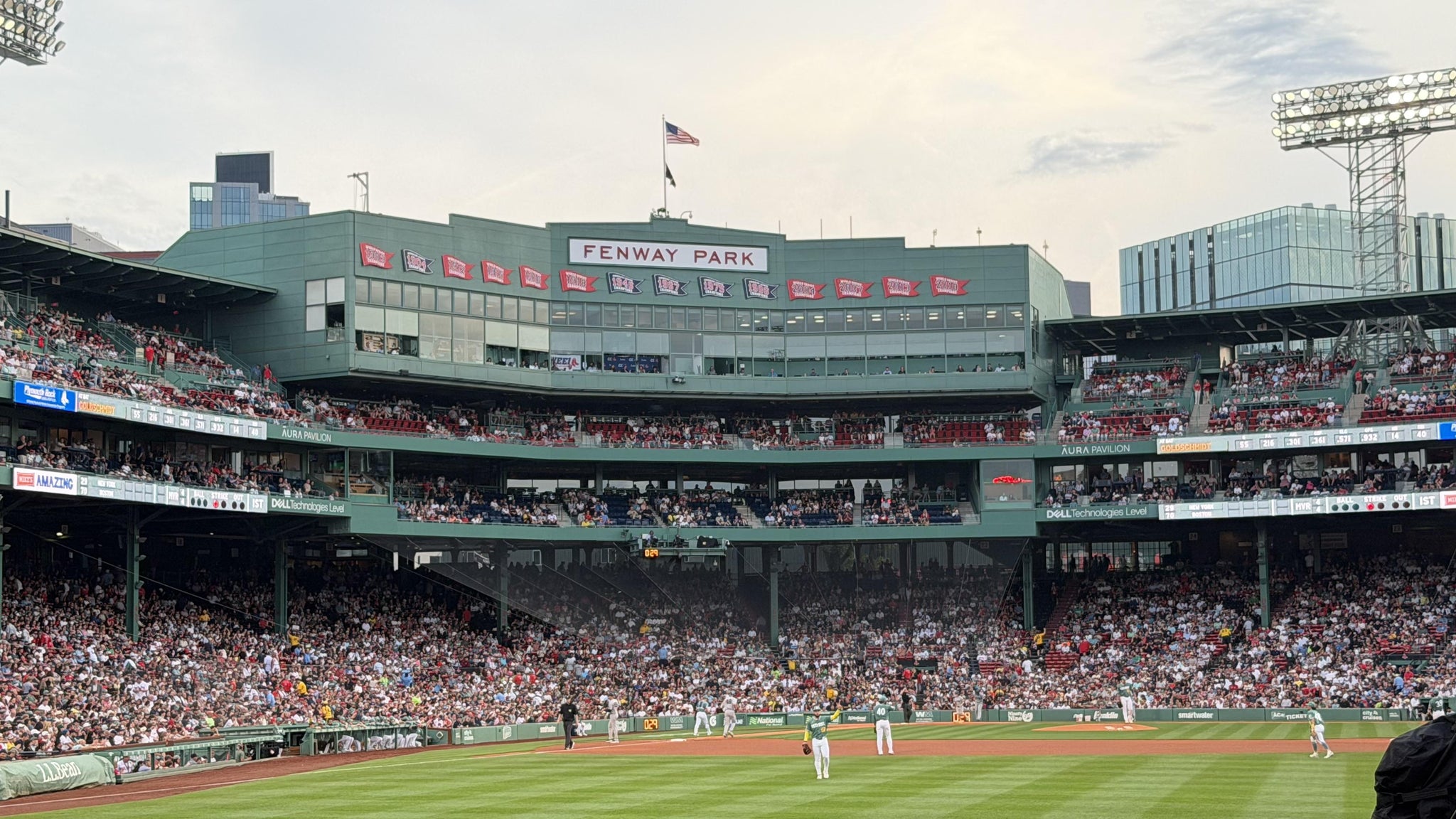Real Fan View taken from Bleacher 42 at Fenway Park by Susan D