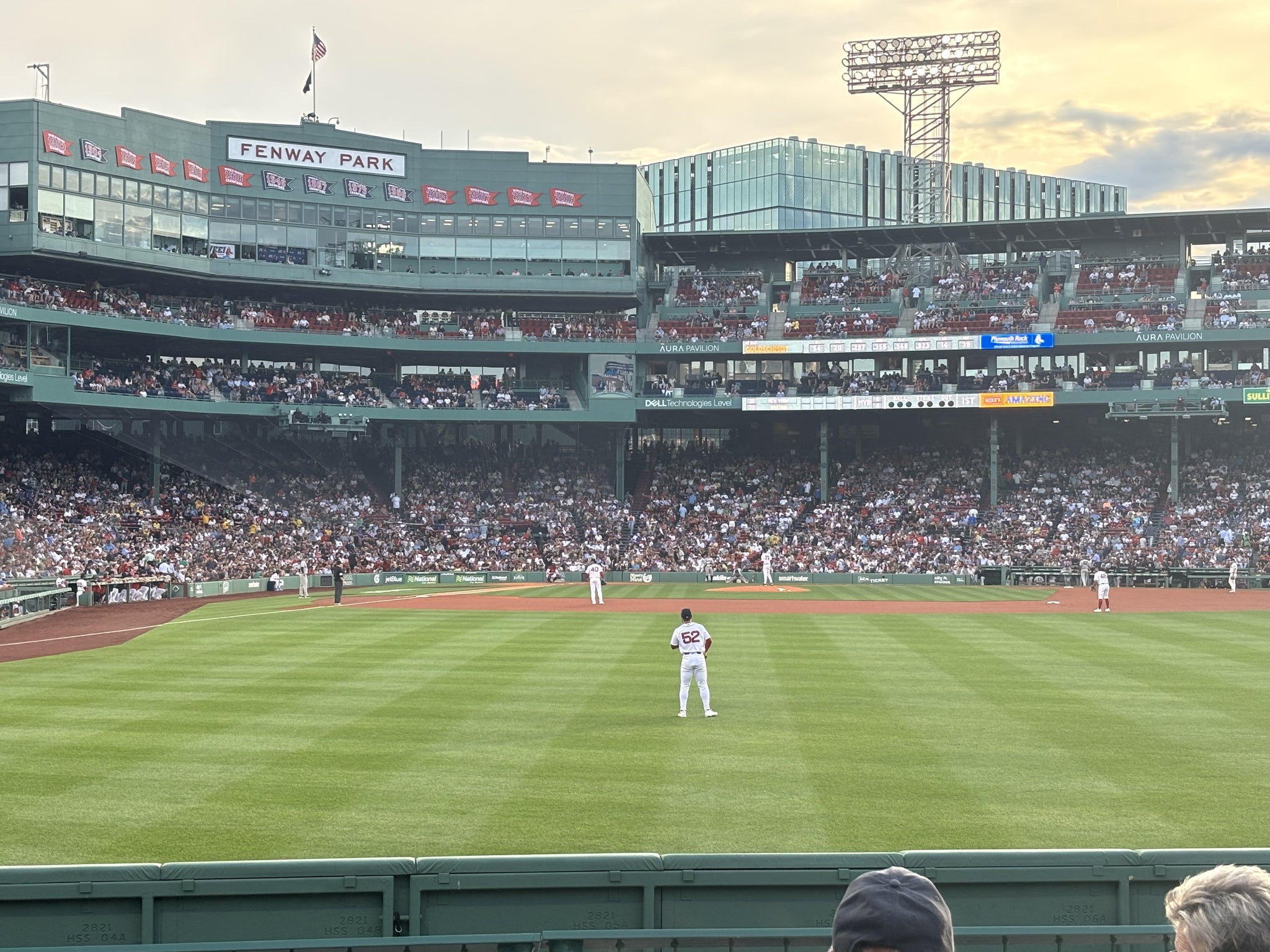 Vue réelle des fans prise de la Bleacher 43 au site Fenway Park par Melissa F
