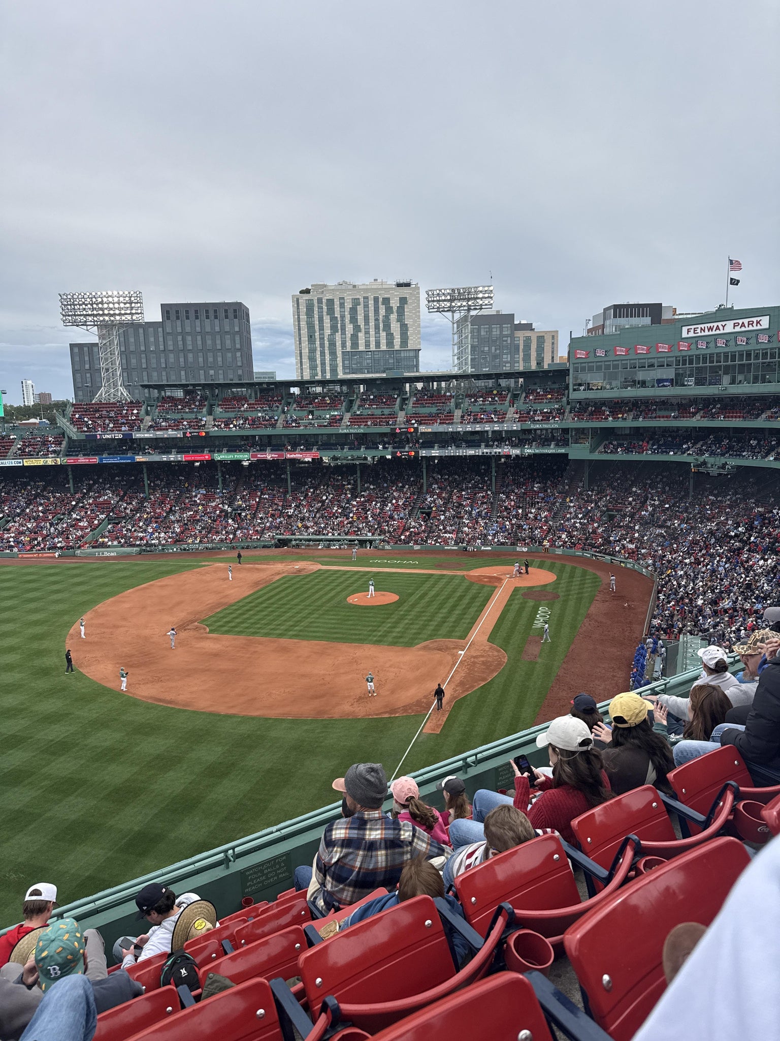 Real Fan View taken from Coca Cola Reserved 18 at Fenway Park by Nate R