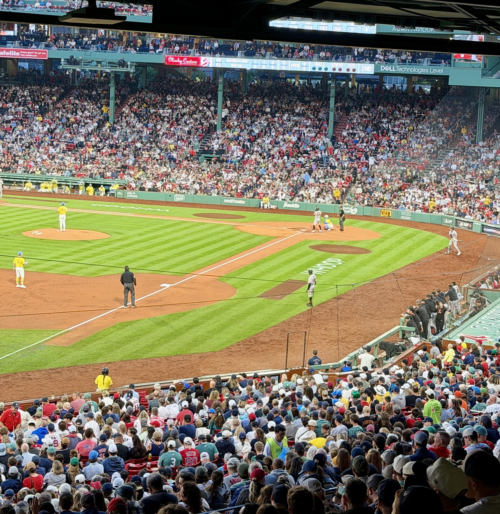 Real Fan View taken from CVS Family Grandstand 32 at Fenway Park by Maureen M