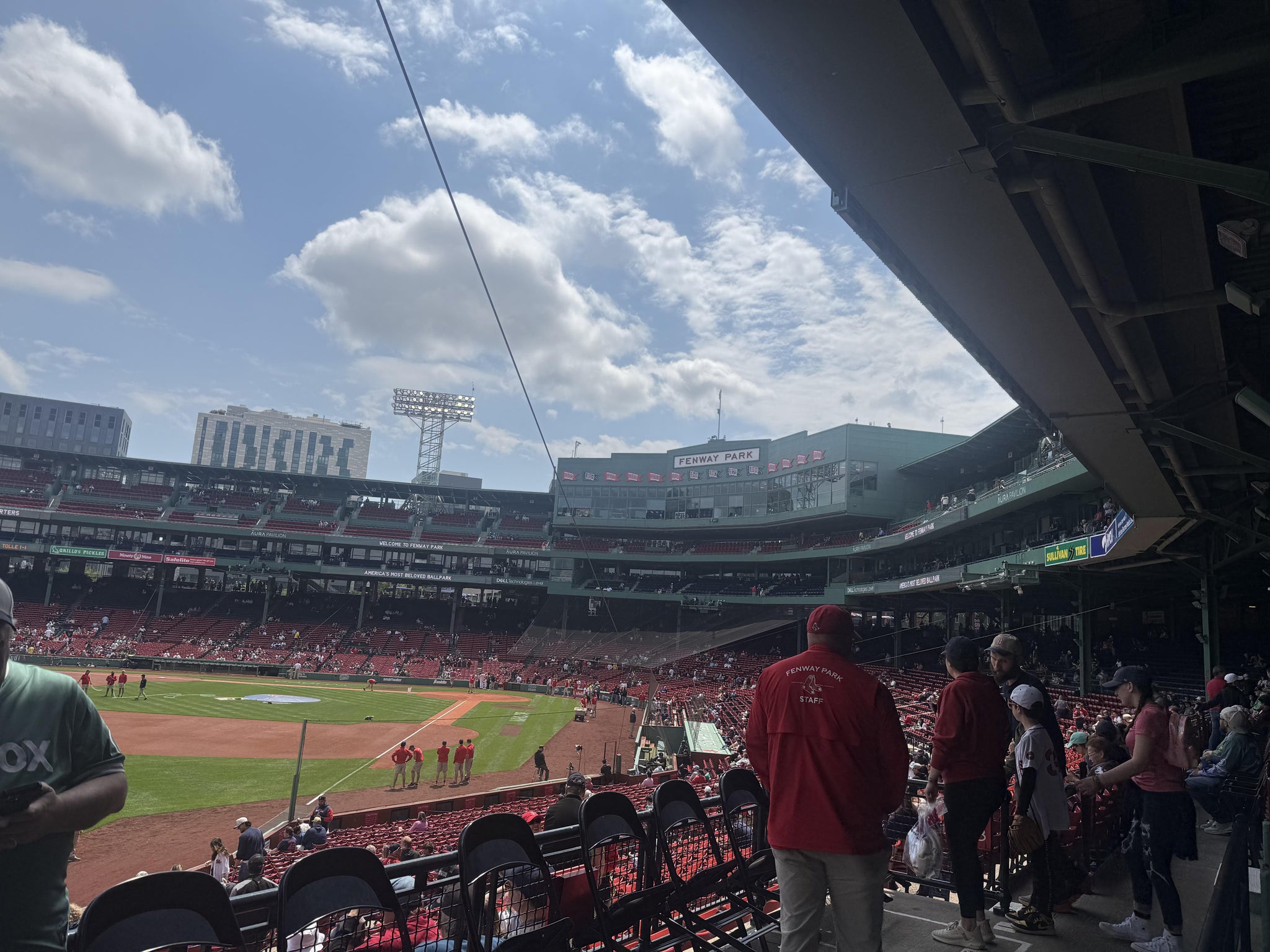 Real Fan View taken from CVS Family Grandstand 32 at Fenway Park by Jeffrey b P