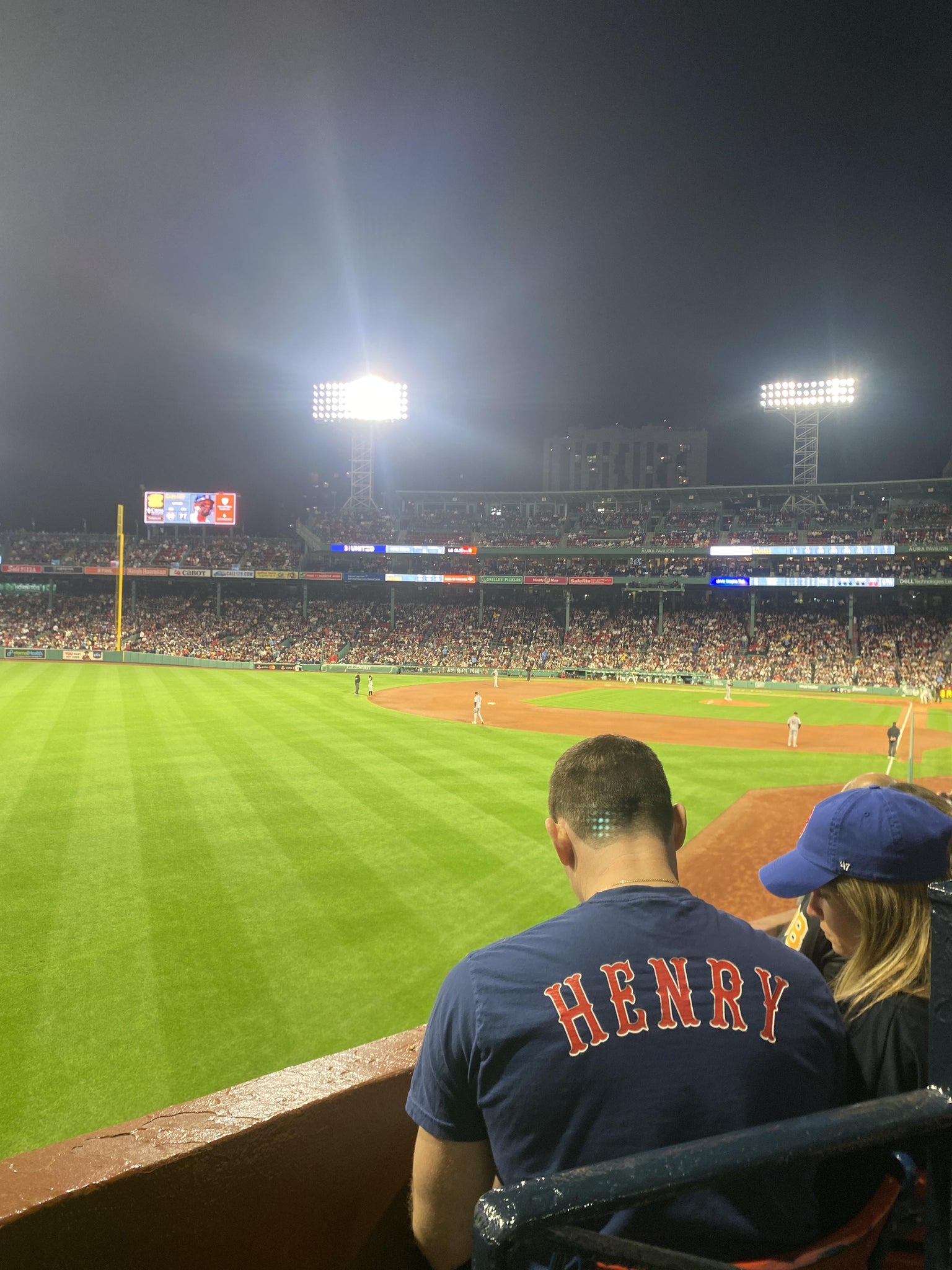 Real Fan View taken from CVS Family Grandstand 33 at Fenway Park by Frederick M