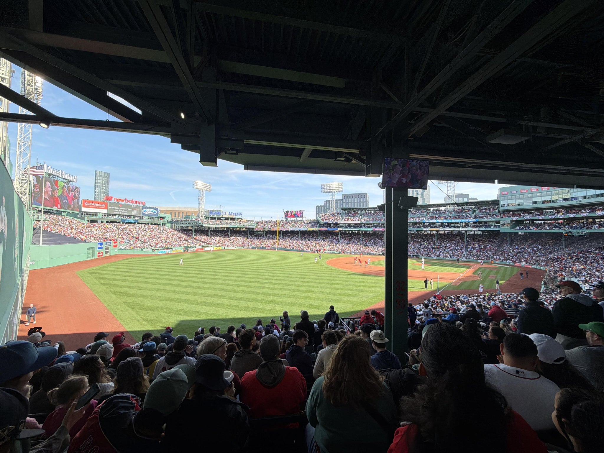 Vue réelle des fans prise de la CVS Family Grandstand 33 au site Fenway Park par Anonymous User