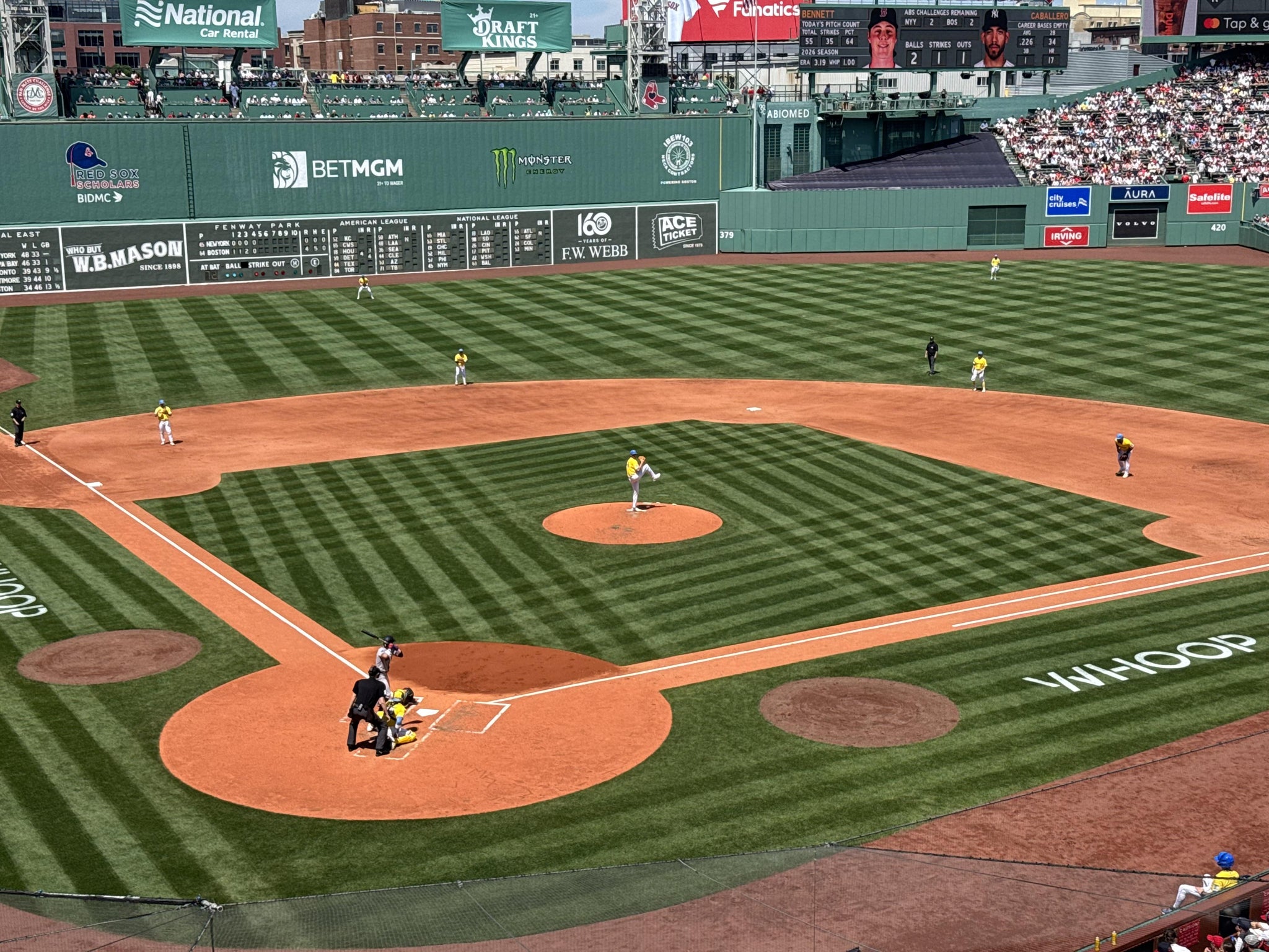Real Fan View taken from Dell Technologies Club 1 at Fenway Park by John B