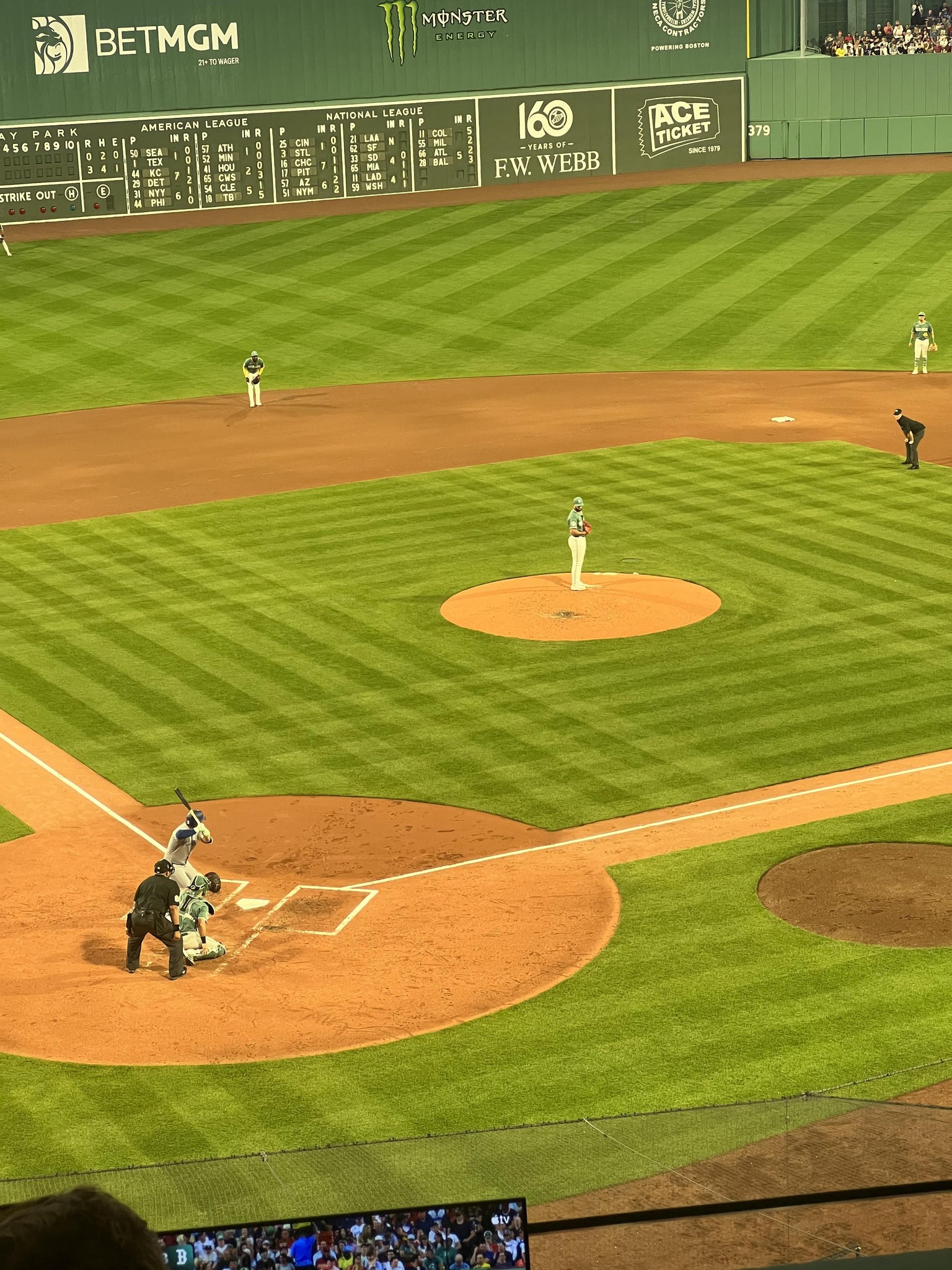 Real Fan View taken from Dell Technologies Club 1 at Fenway Park by John C