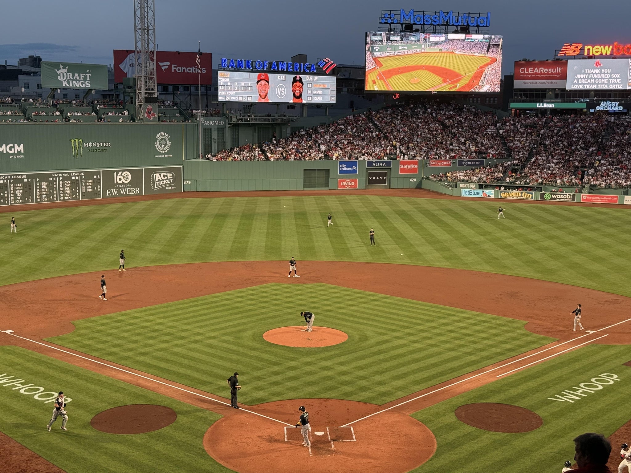 Real Fan View taken from Dell Technologies Club 4 at Fenway Park by Edward A