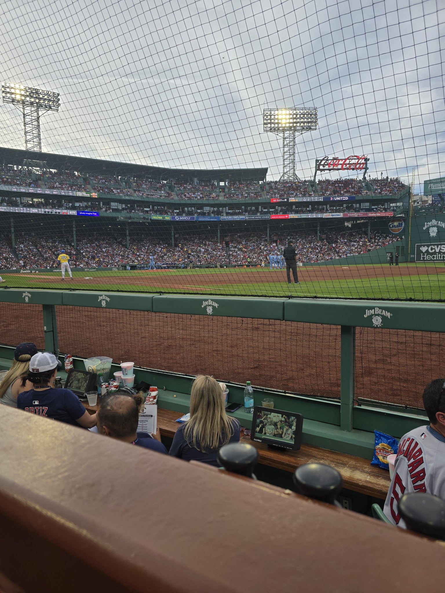 Real Fan View taken from Dugout Box 13 at Fenway Park by Christopher S