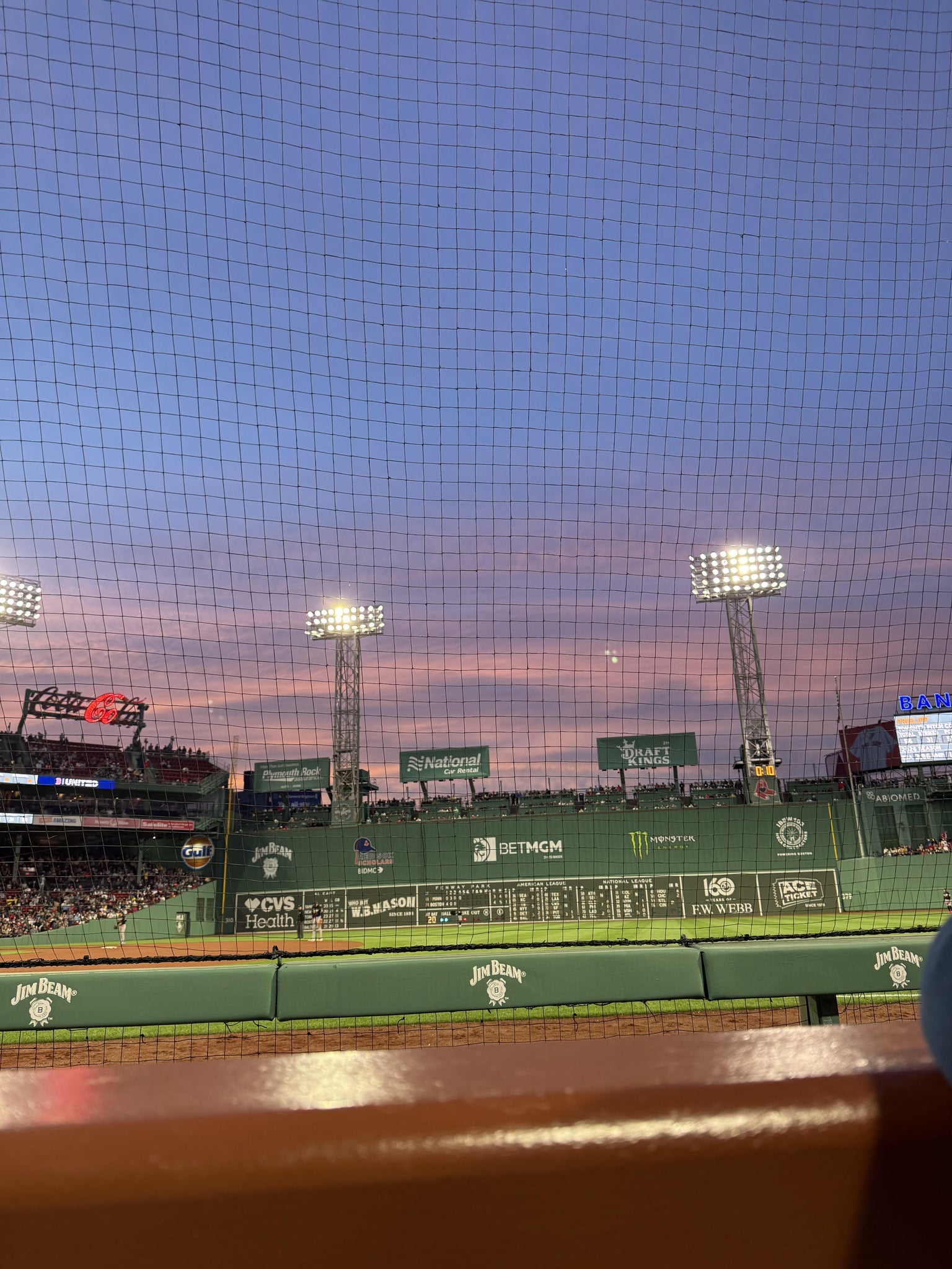 Real Fan View taken from Dugout Box 14 at Fenway Park by Dalton T
