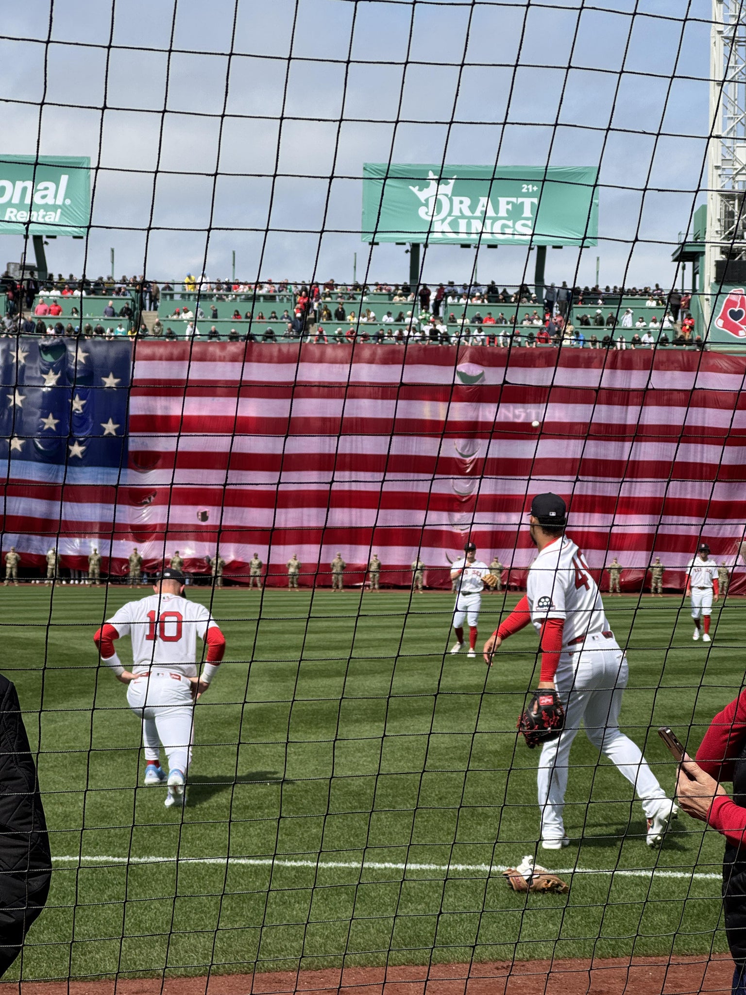Real Fan View taken from Dugout Box 16 at Fenway Park by Stephen M