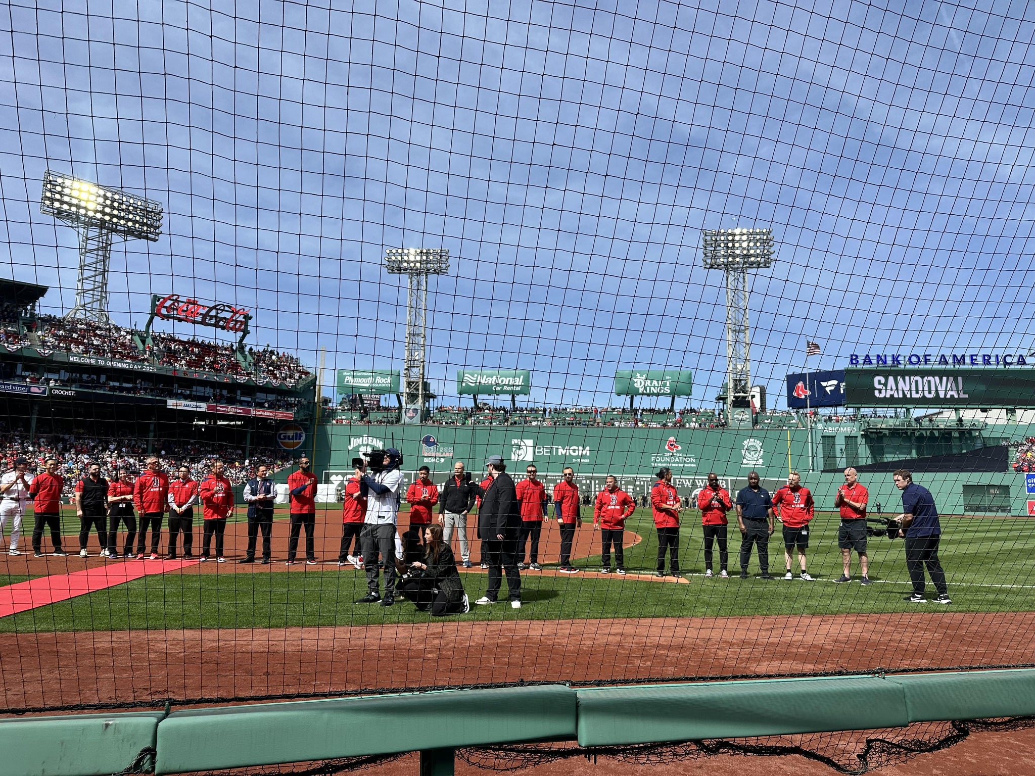 Real Fan View taken from Dugout Box 19 at Fenway Park by Sheryl B
