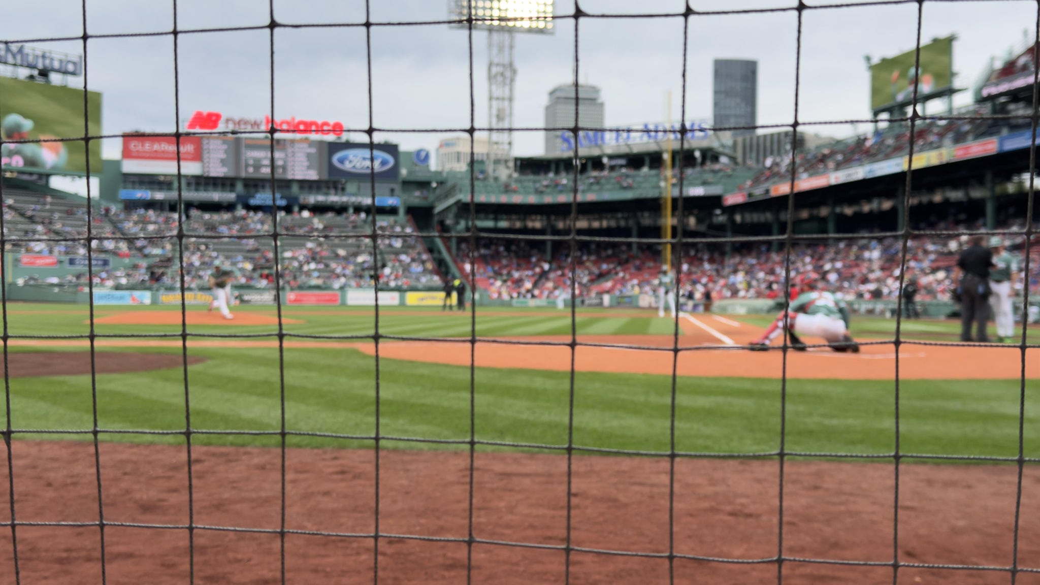 Real Fan View taken from Dugout Box 52 at Fenway Park by Edward I