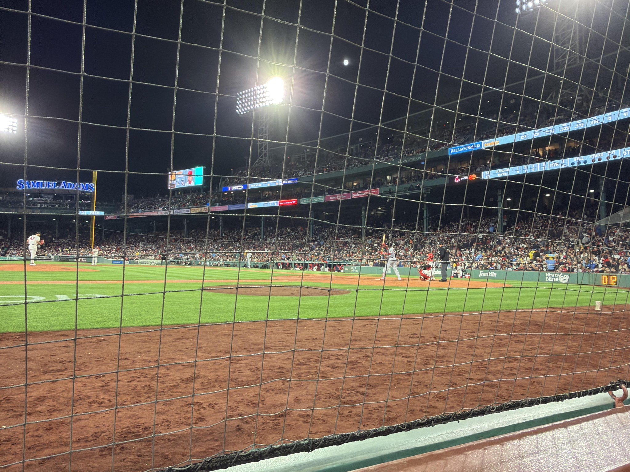 Real Fan View taken from Dugout Box 58 at Fenway Park by Chris B