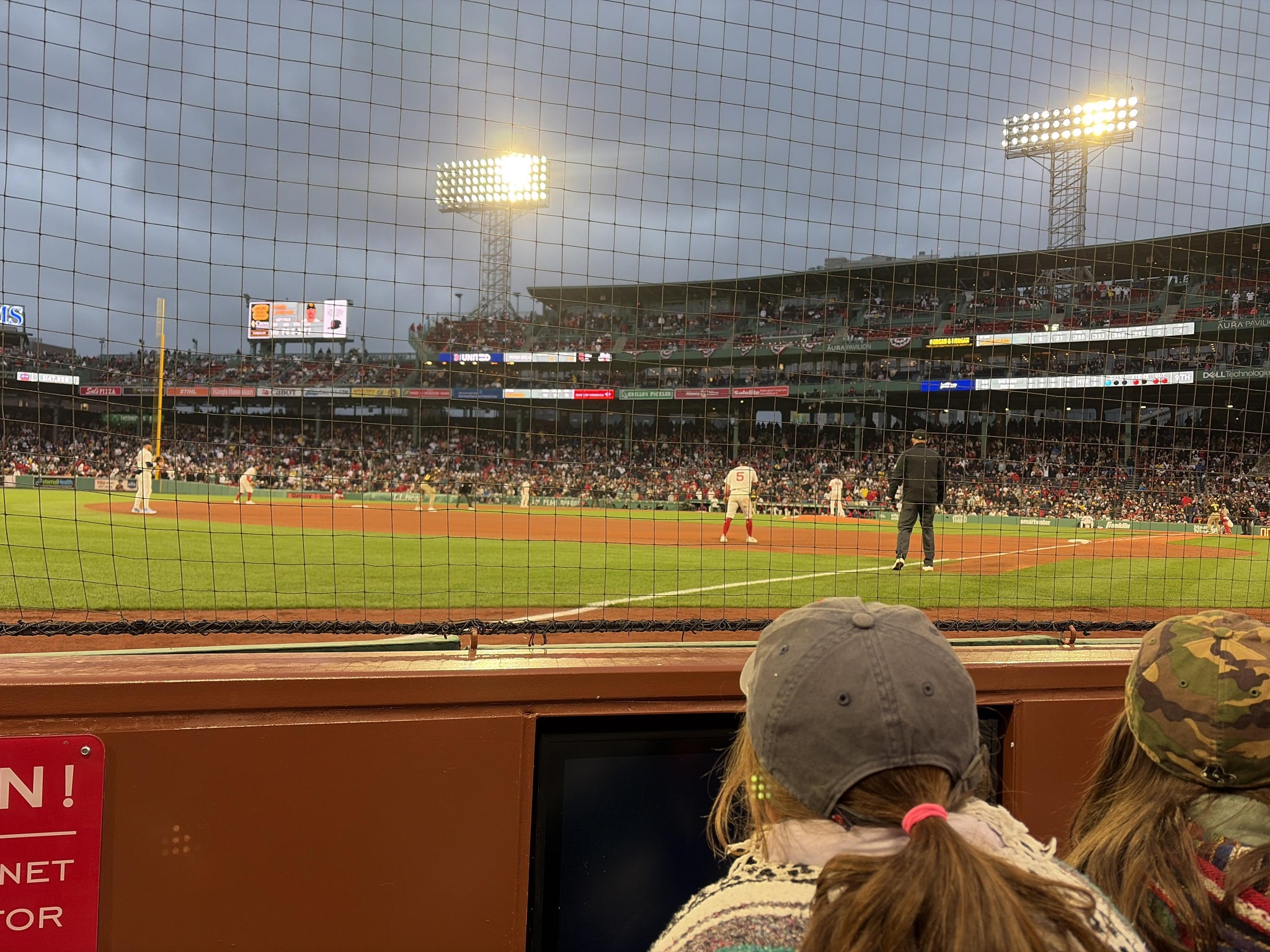 Real Fan View taken from Dugout Box 77 at Fenway Park by Natasha M
