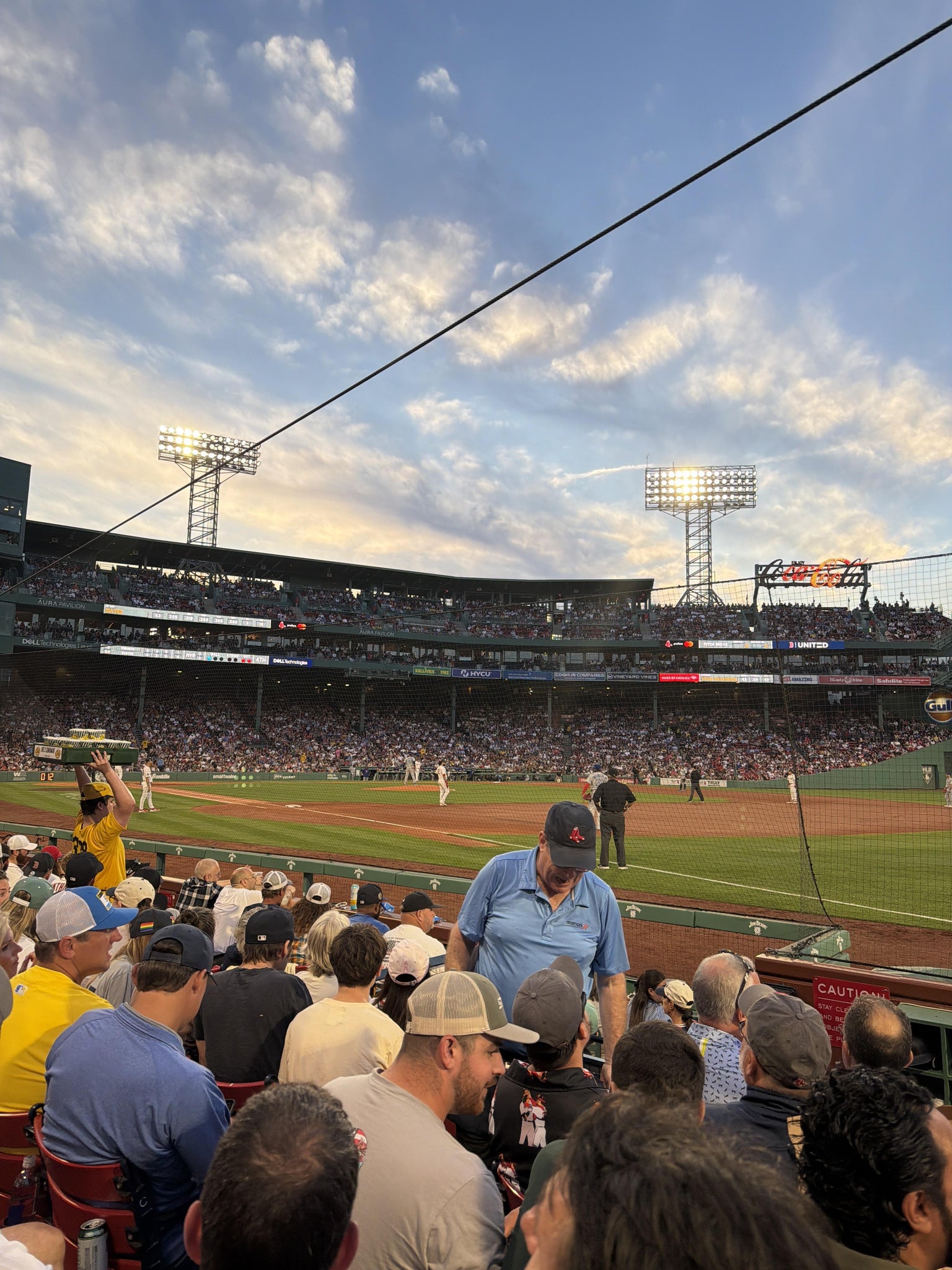 Real Fan View taken from Field Box 11 at Fenway Park by Daniel L