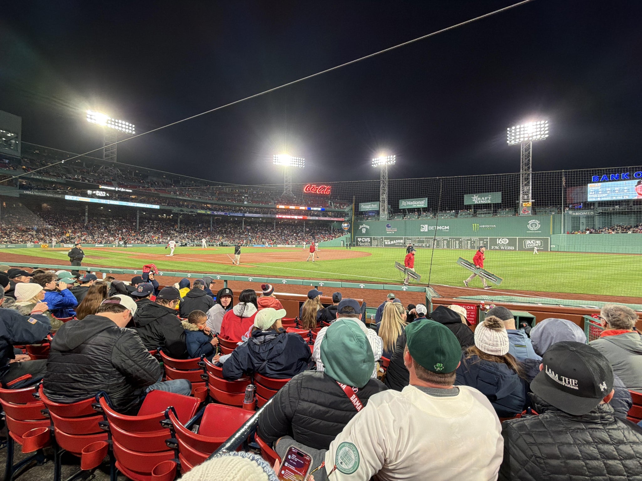 Real Fan View taken from Field Box 12 at Fenway Park by Eric C