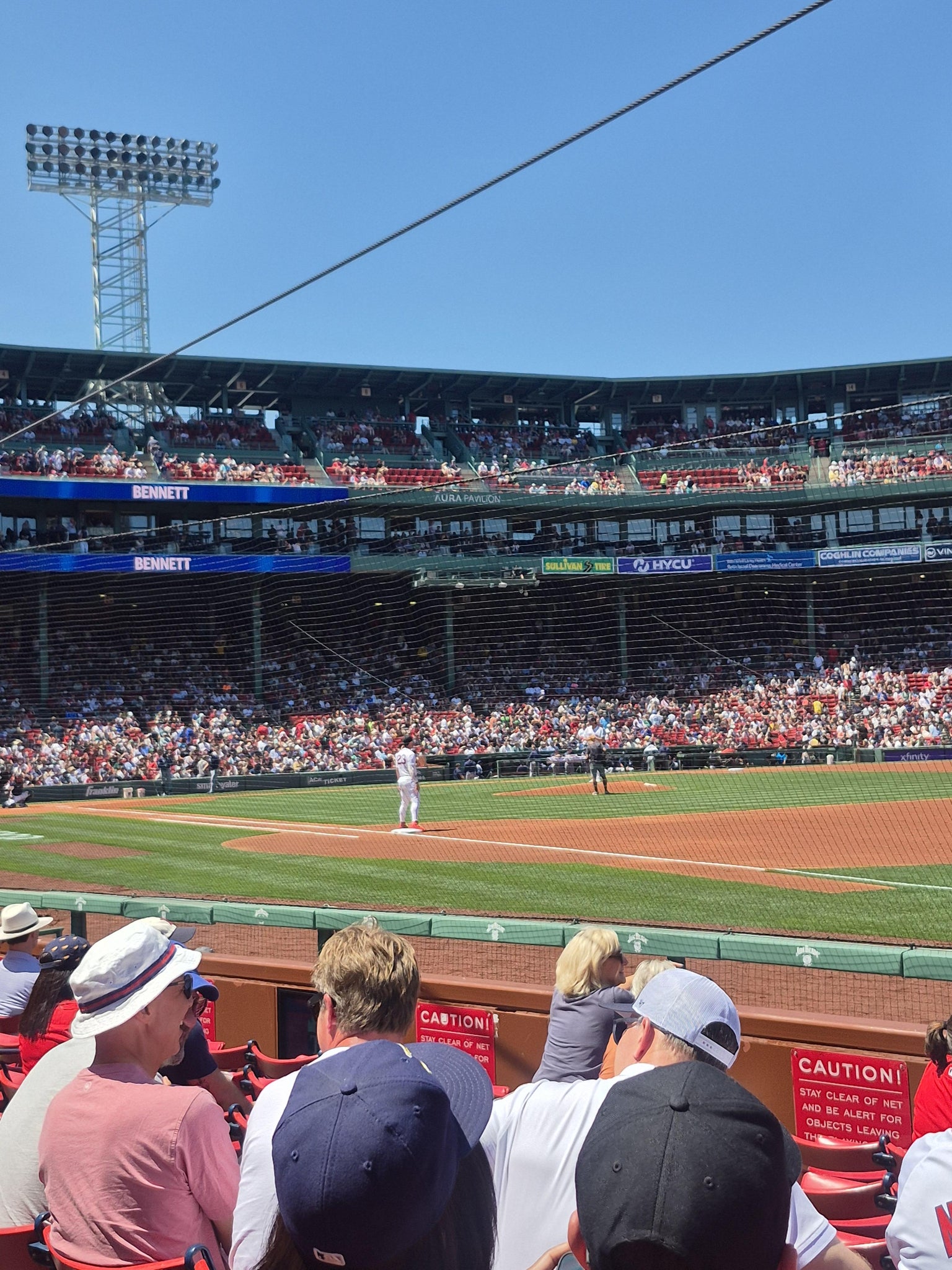 Vue réelle des fans prise de la Field Box 12 au site Fenway Park par Michael G