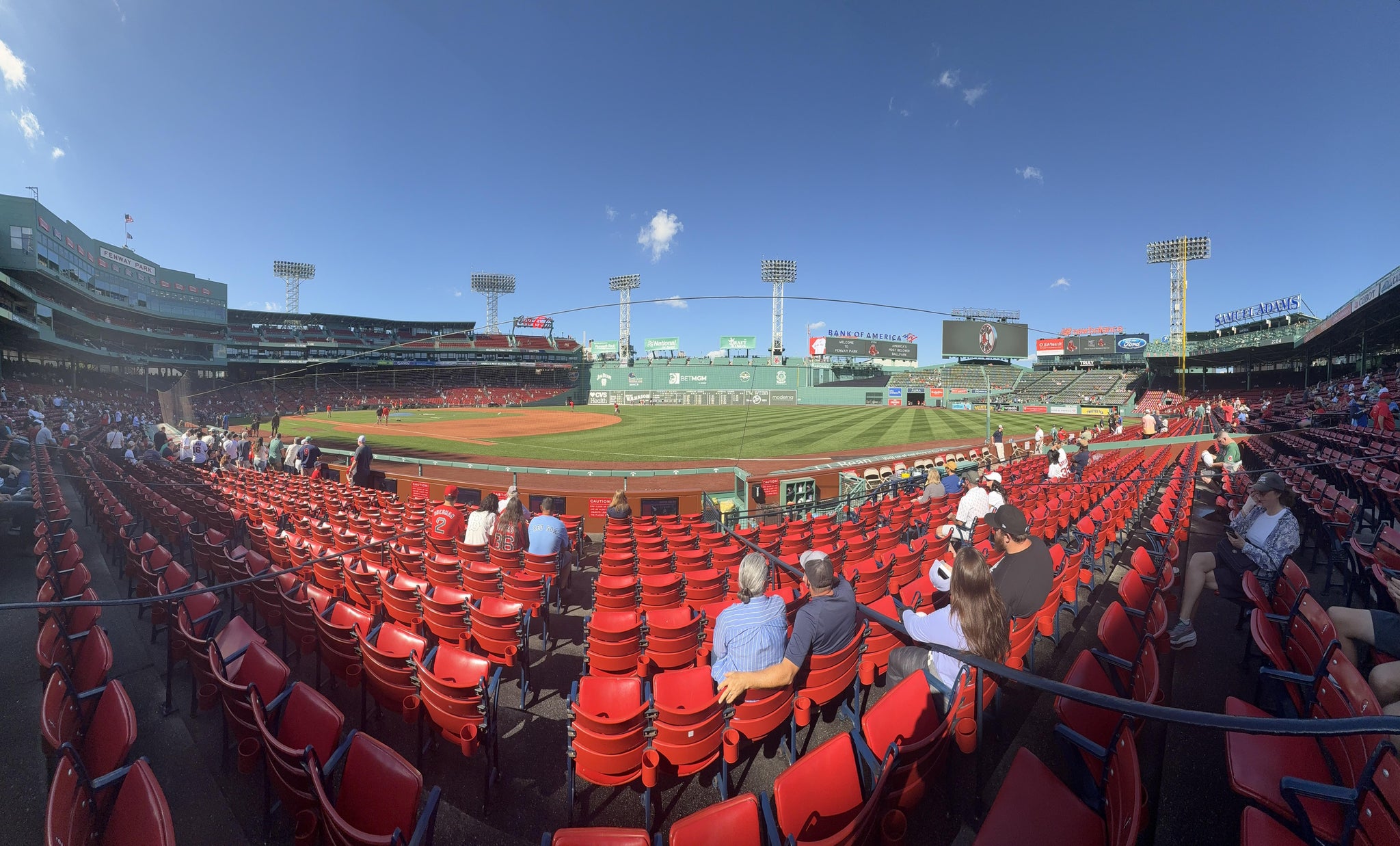 Real Fan View taken from Field Box 13 at Fenway Park by Billy C