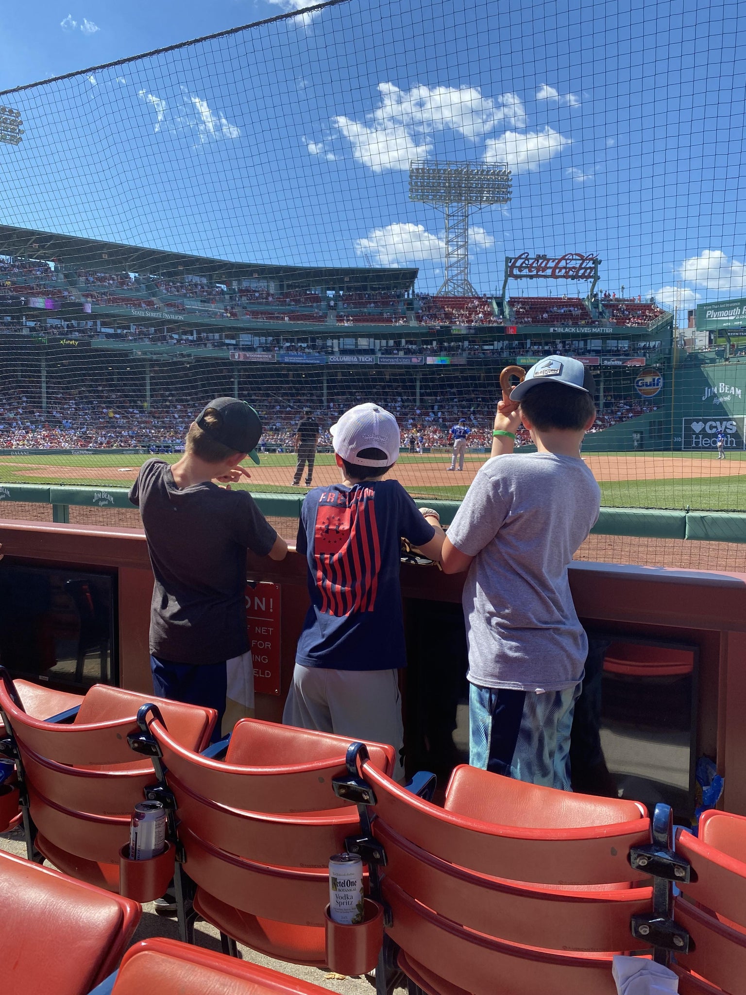 Vue réelle des fans prise de la Field Box 14 au site Fenway Park par Keith C