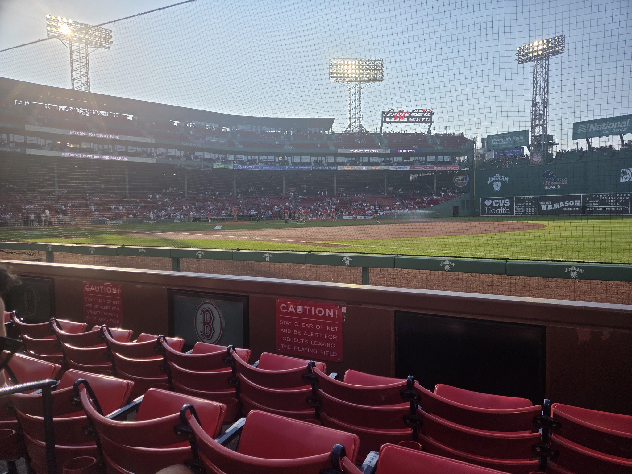 Real Fan View taken from Field Box 14 at Fenway Park by Ca B