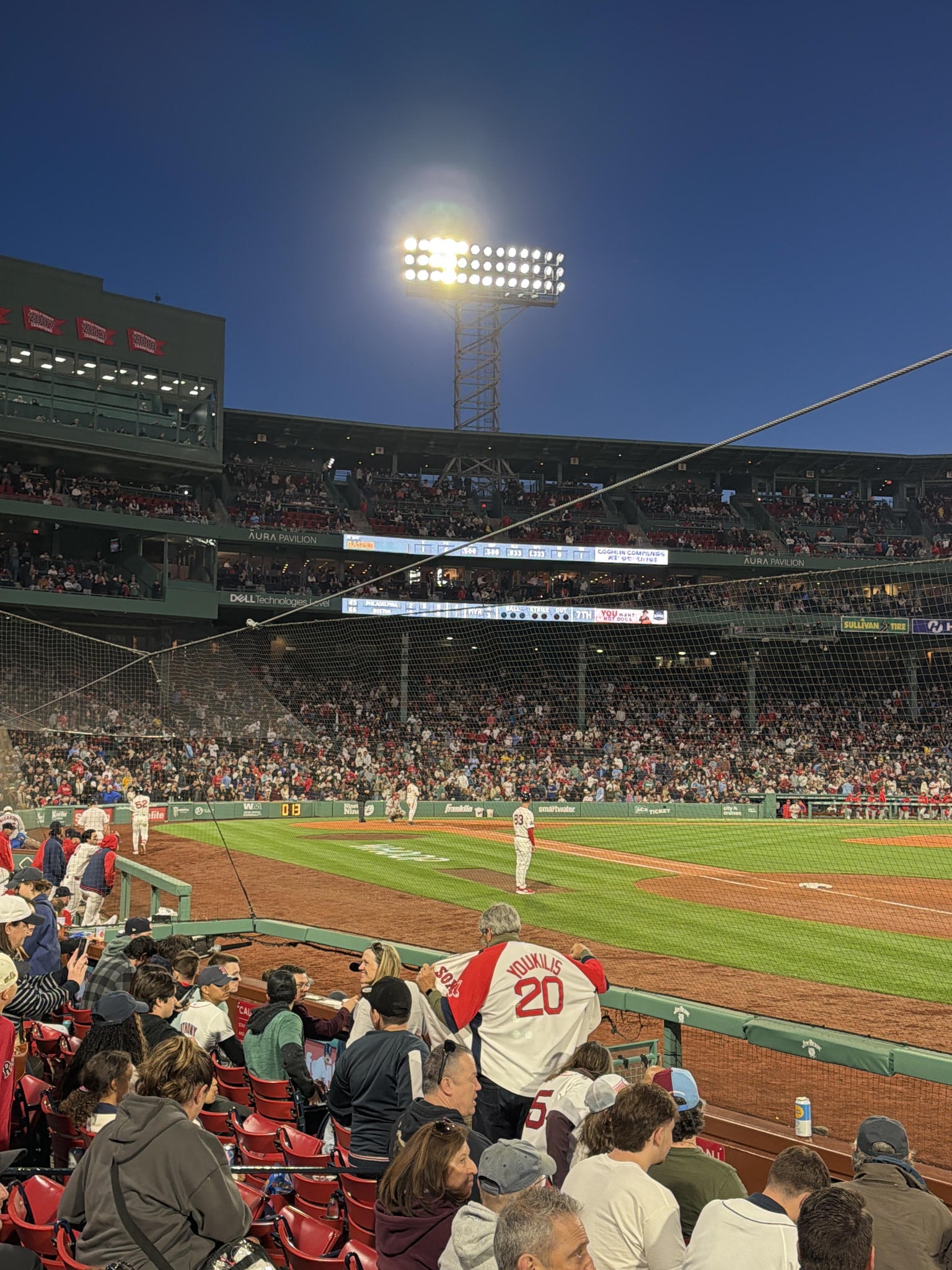Real Fan View taken from Field Box 14 at Fenway Park by Adam O