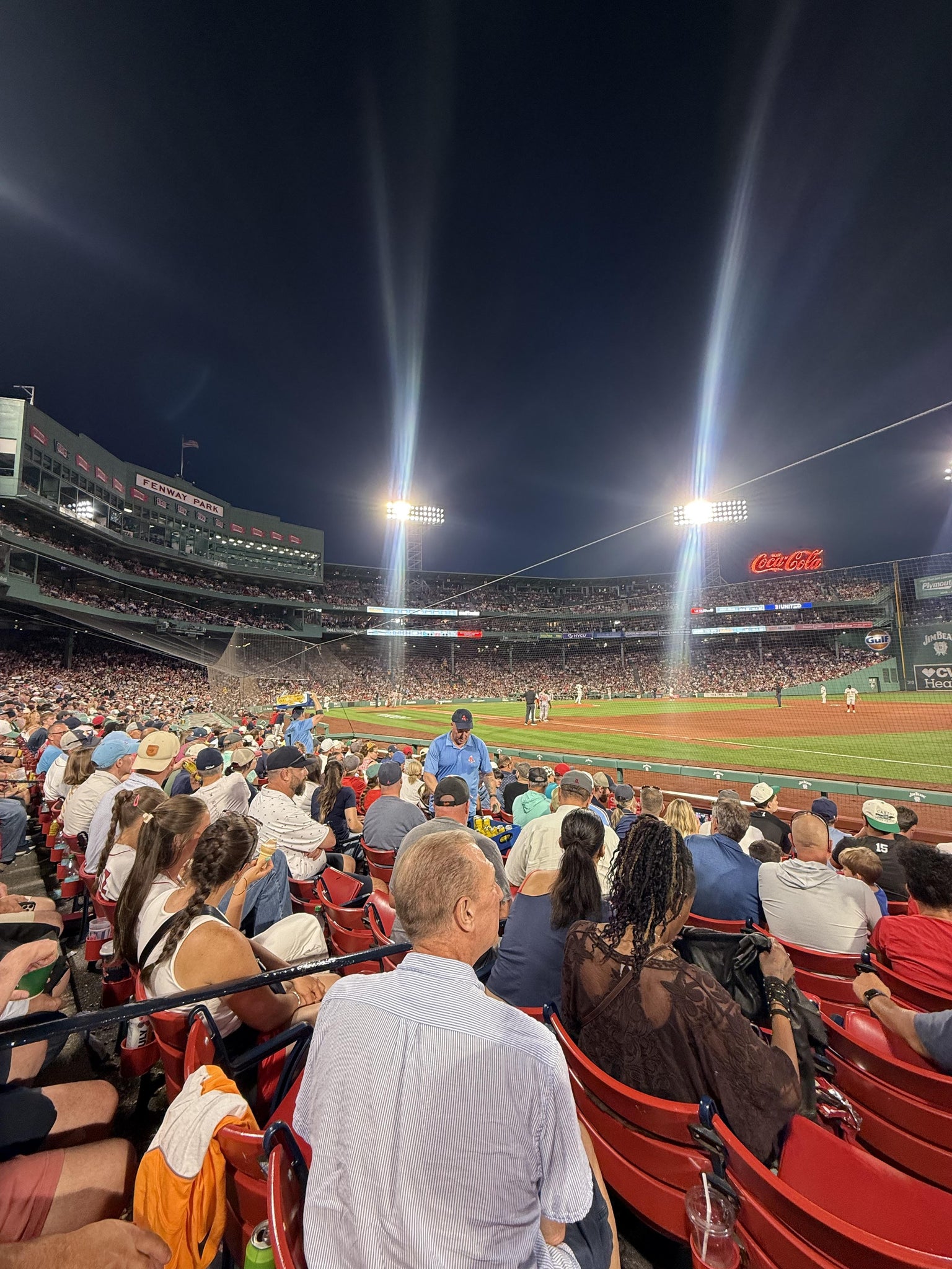Real Fan View taken from Field Box 14 at Fenway Park by Joseph a M