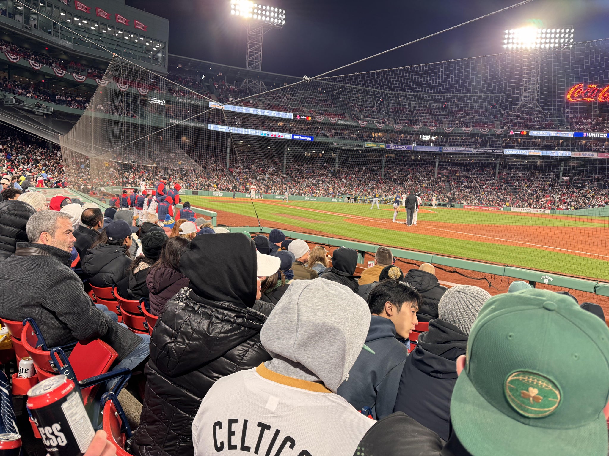 Real Fan View taken from Field Box 17 at Fenway Park by Allison W