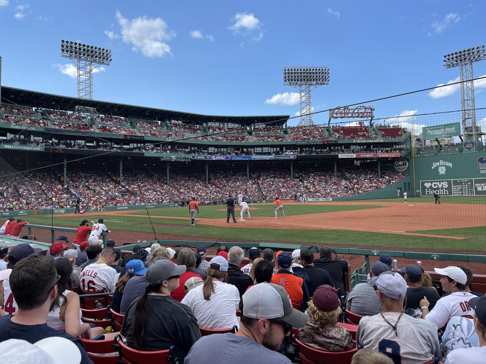 Real Fan View taken from Field Box 17 at Fenway Park by Matthew W