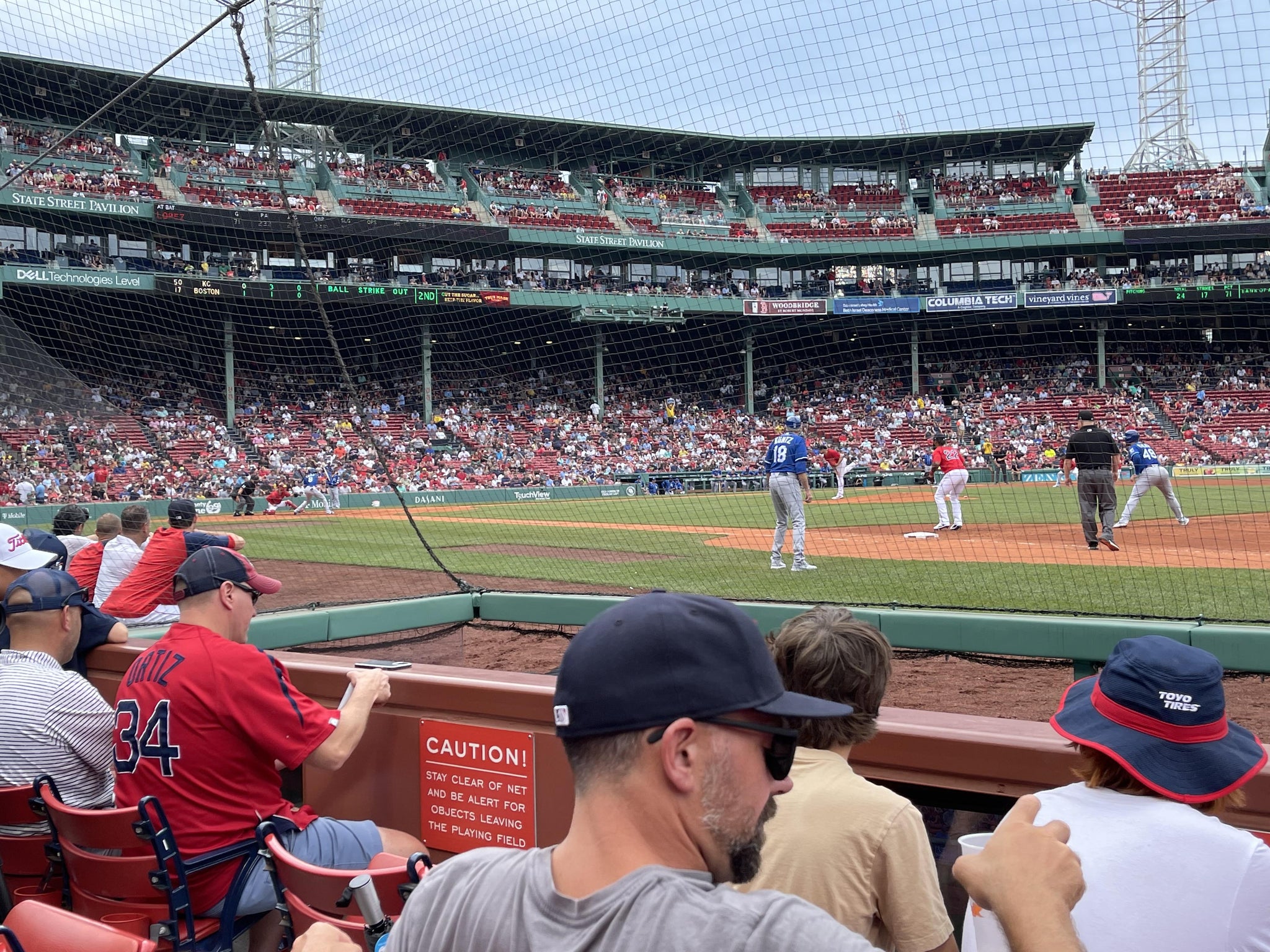 Real Fan View taken from Field Box 18 at Fenway Park by Shaun S