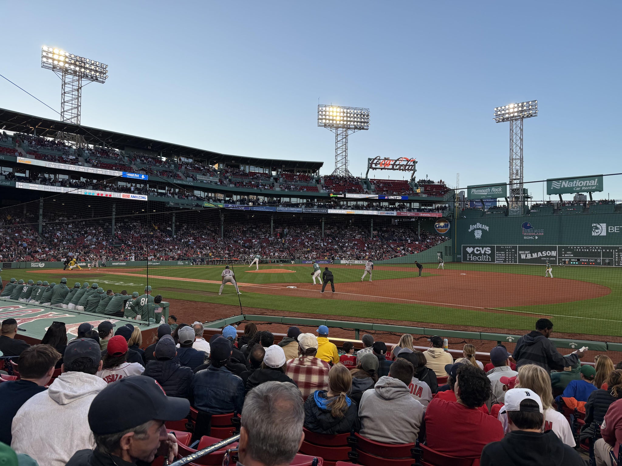 Real Fan View taken from Field Box 18 at Fenway Park by Matthew S