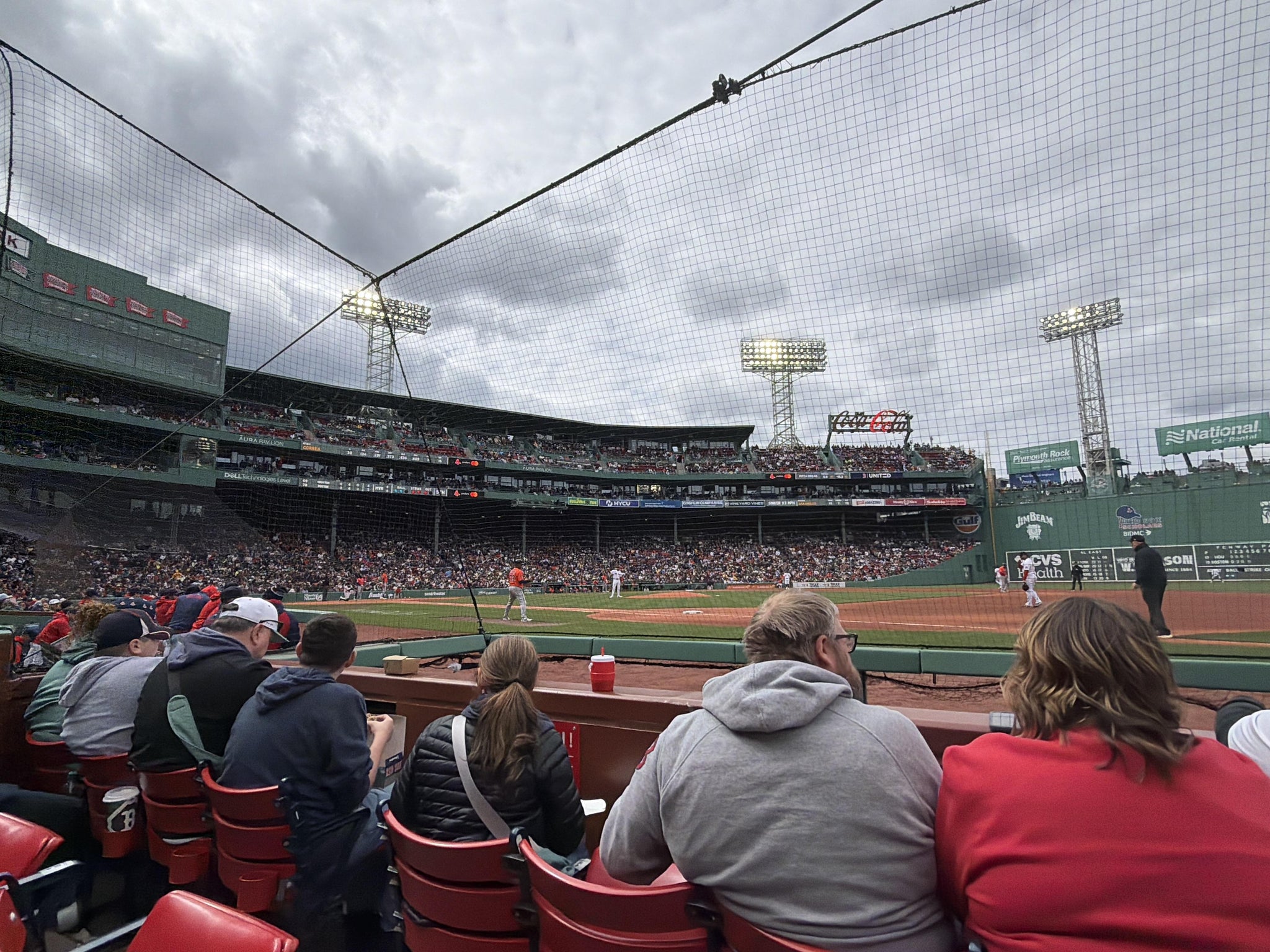Real Fan View taken from Field Box 19 at Fenway Park by Jodie K