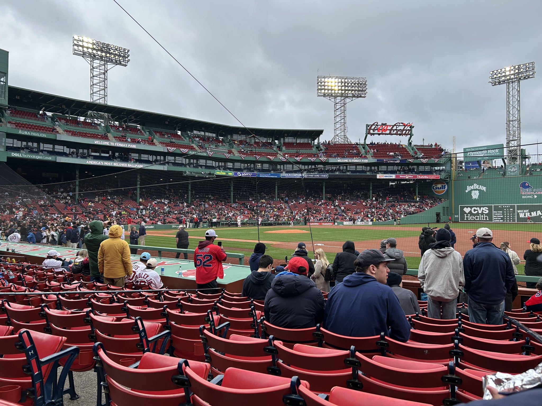 Real Fan View taken from Field Box 19 at Fenway Park by Lloyd M