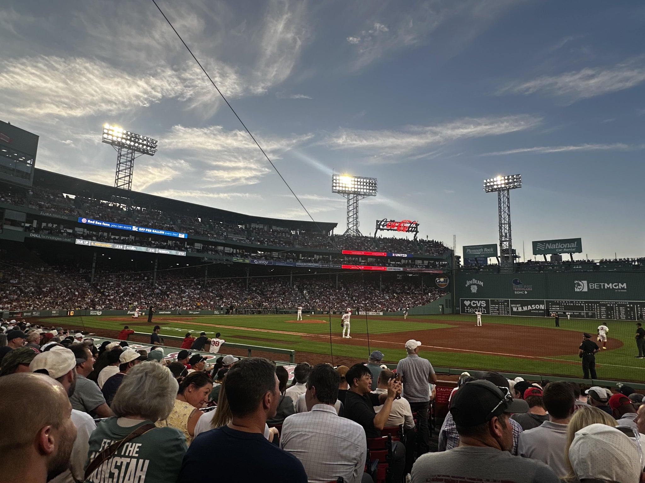 Vue réelle des fans prise de la Field Box 19 au site Fenway Park par Anonymous User