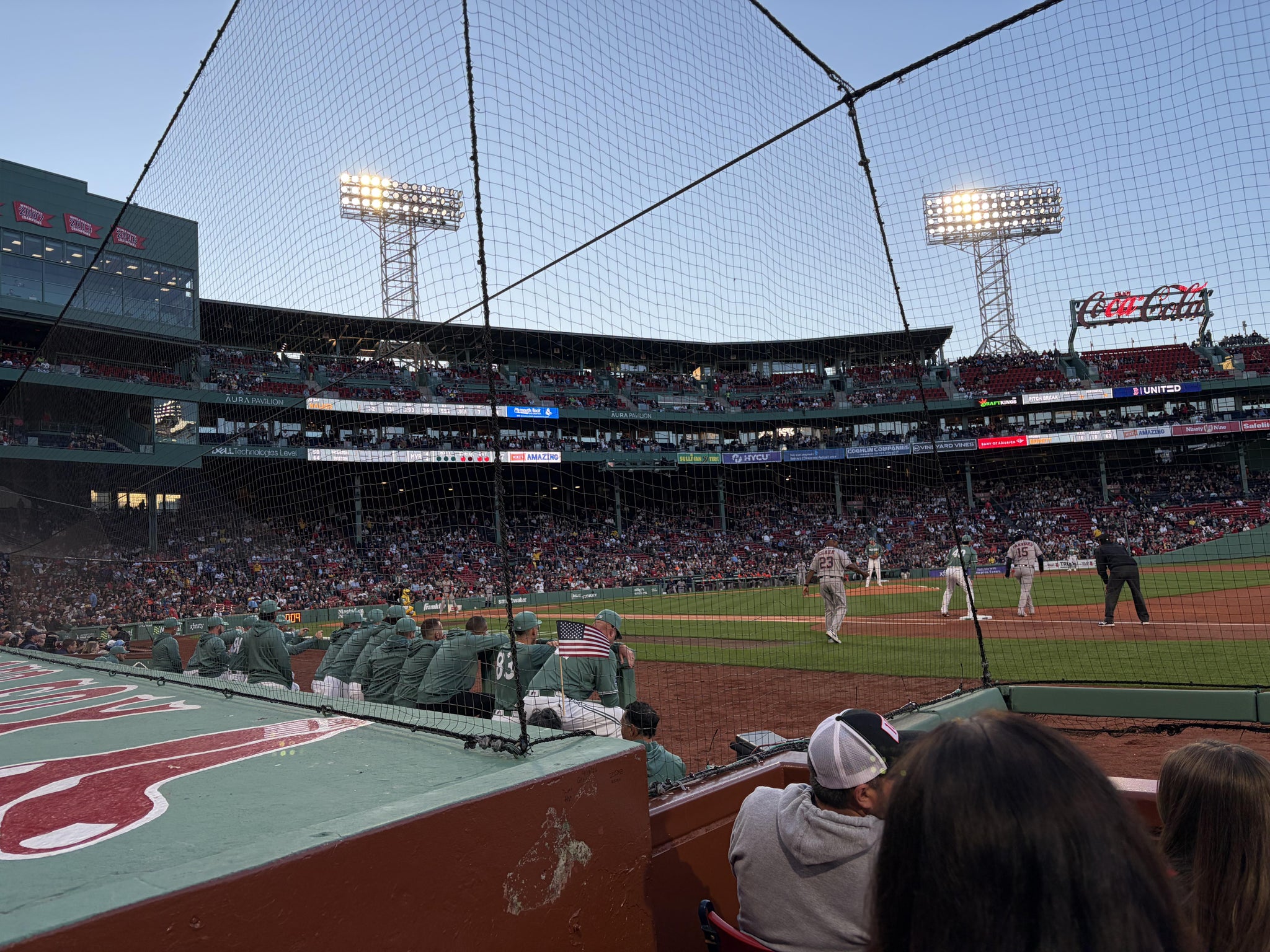 Real Fan View taken from Field Box 20 at Fenway Park by Chris M