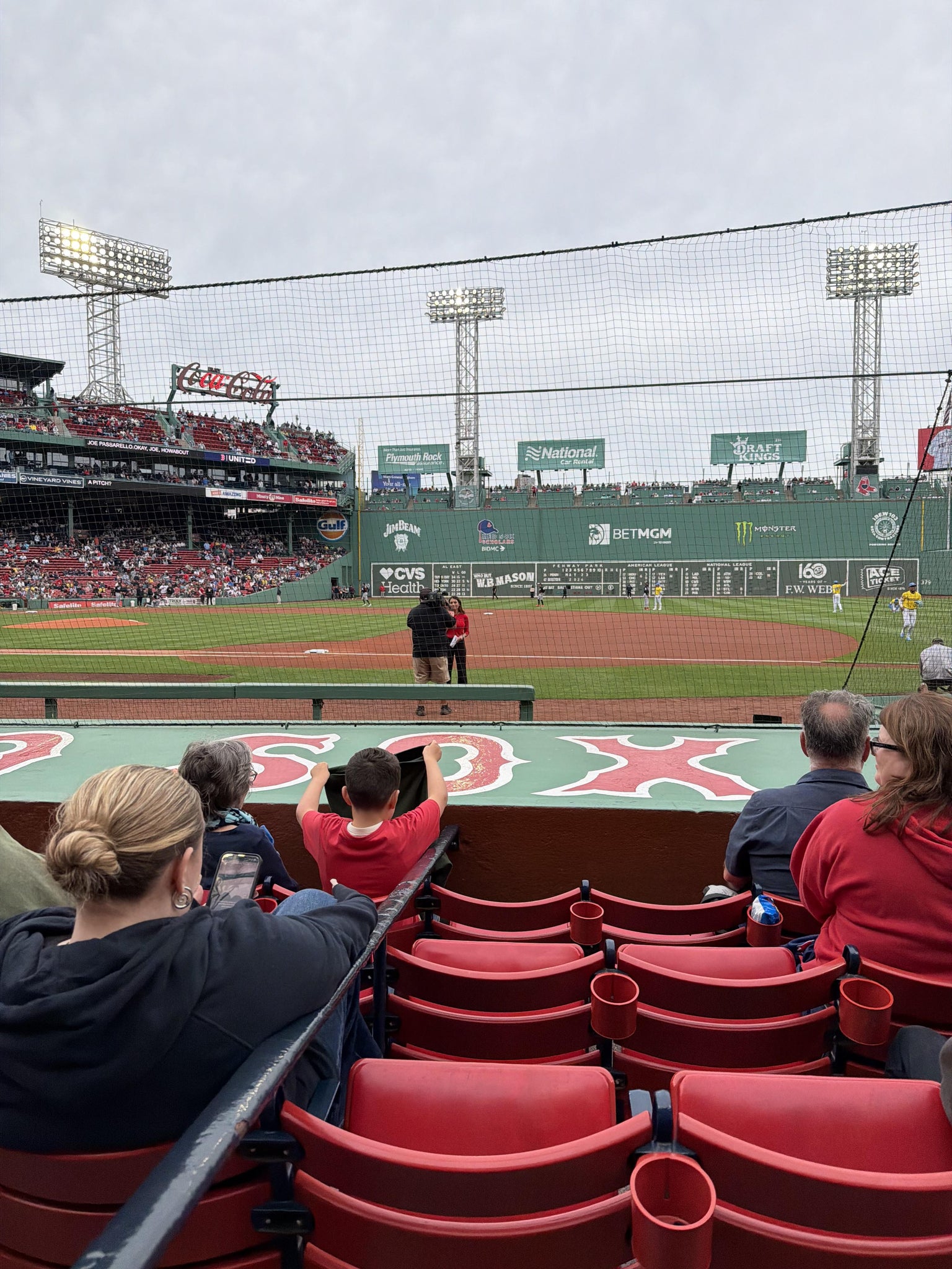 Real Fan View taken from Field Box 22 at Fenway Park by Anonymous User