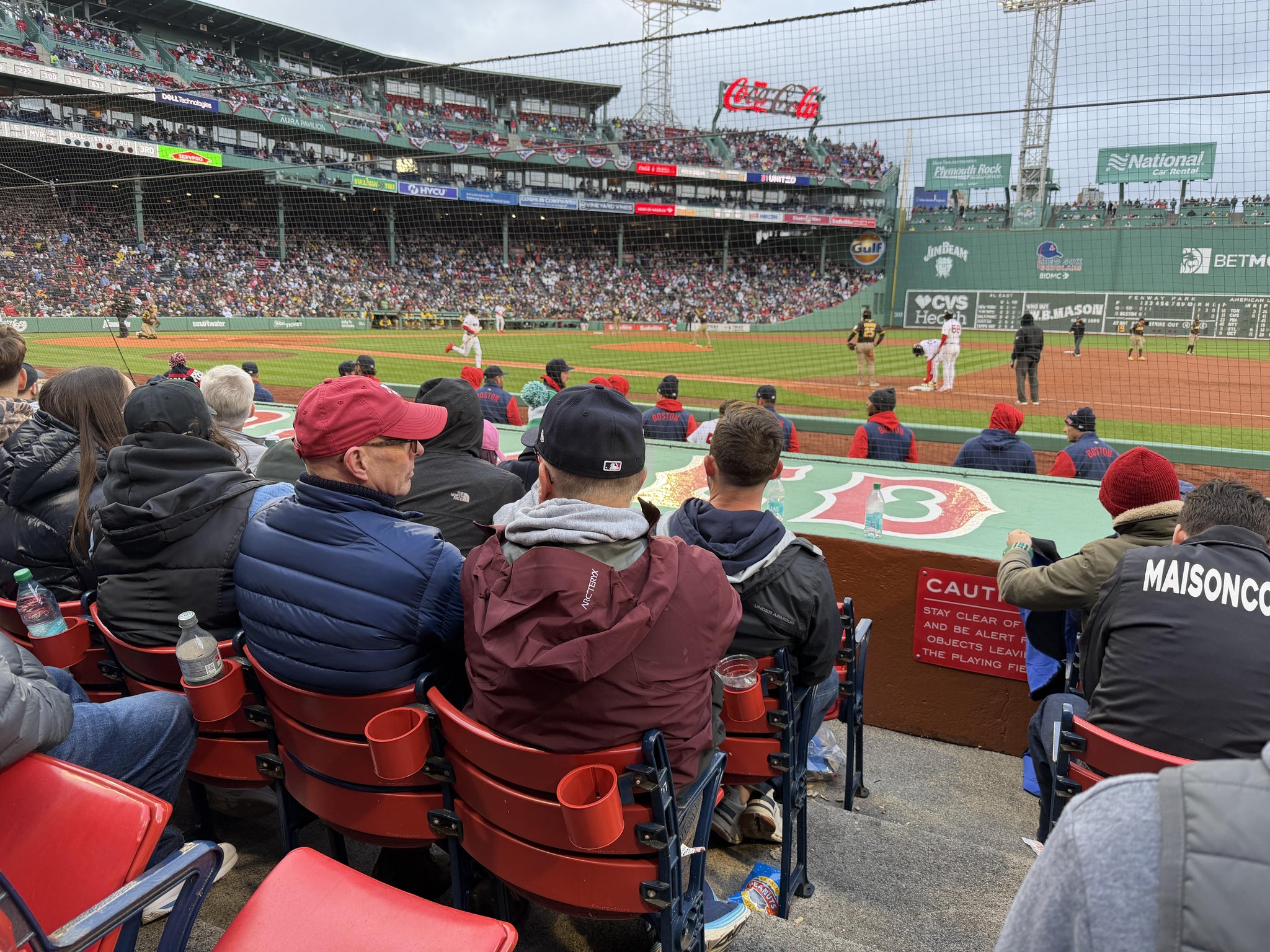 Real Fan View taken from Field Box 23 at Fenway Park by Eileen M