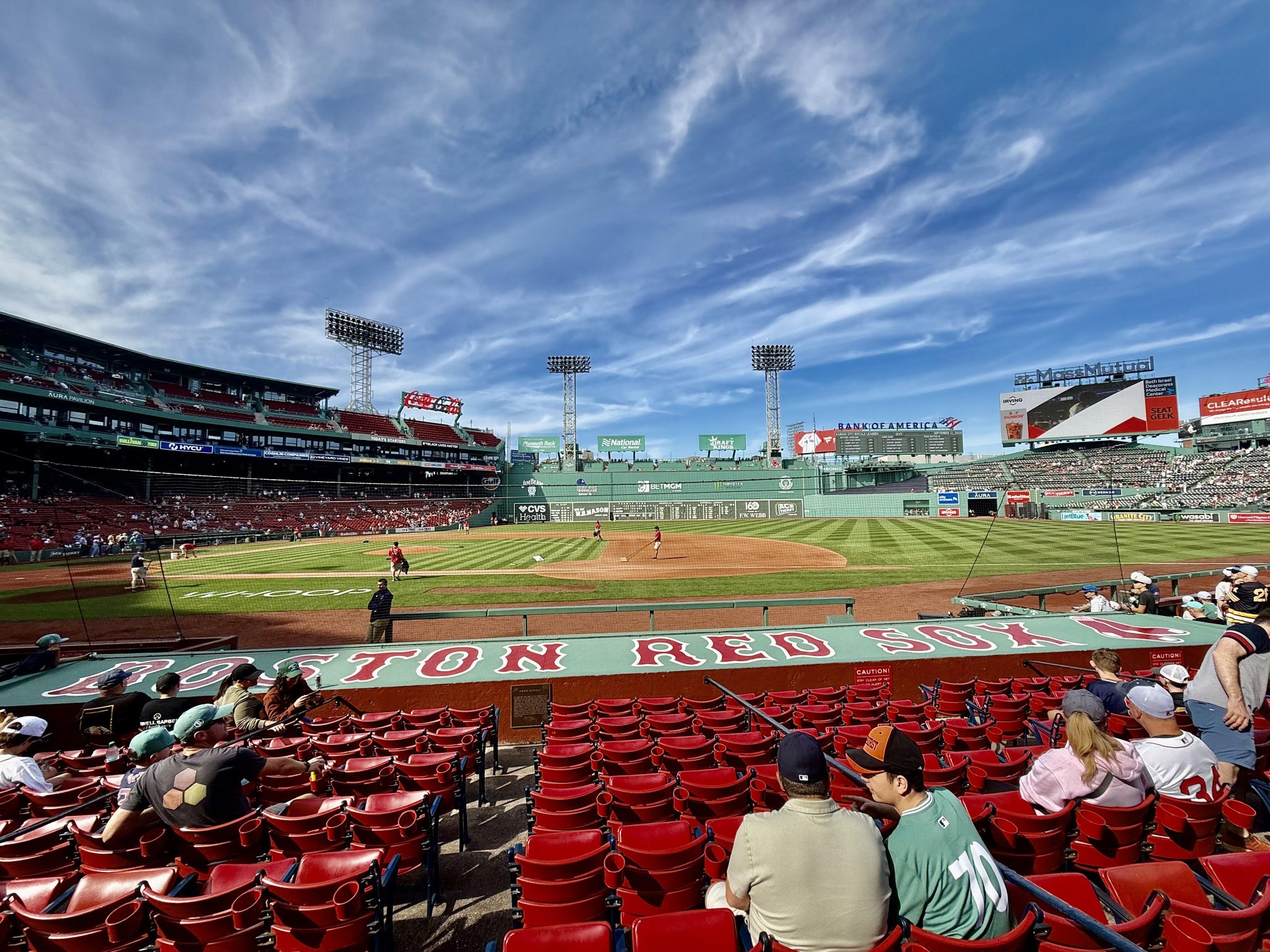 Real Fan View taken from Field Box 24 at Fenway Park by Marlane V