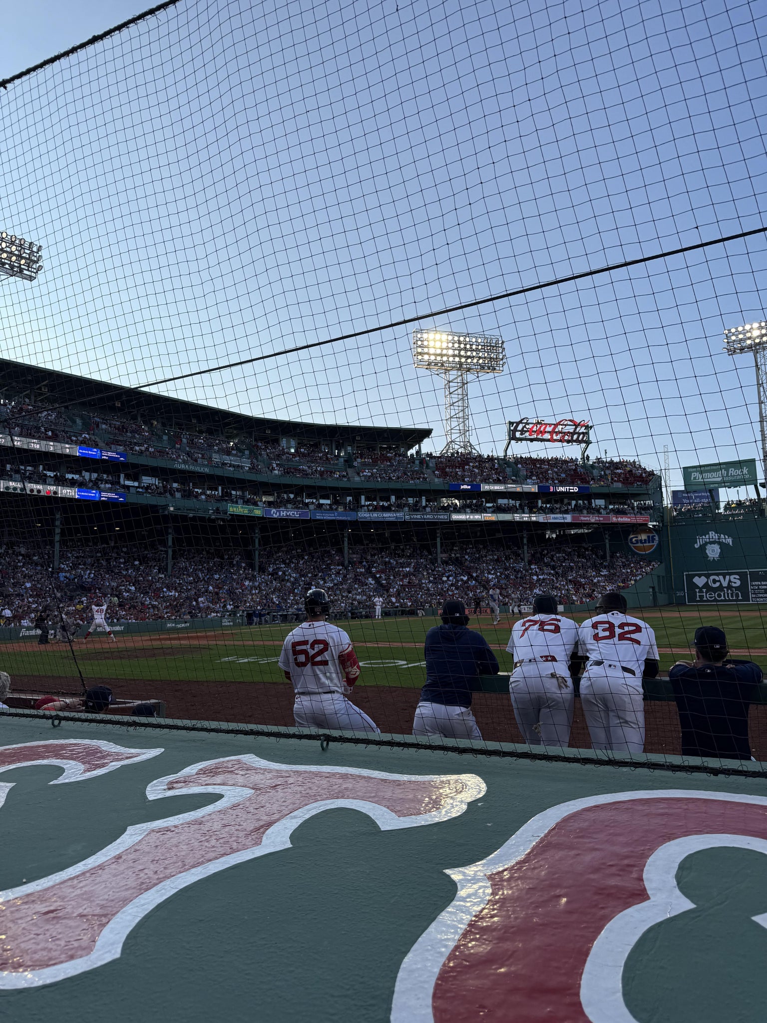 Vue réelle des fans prise de la Field Box 26 au site Fenway Park par Courtney E