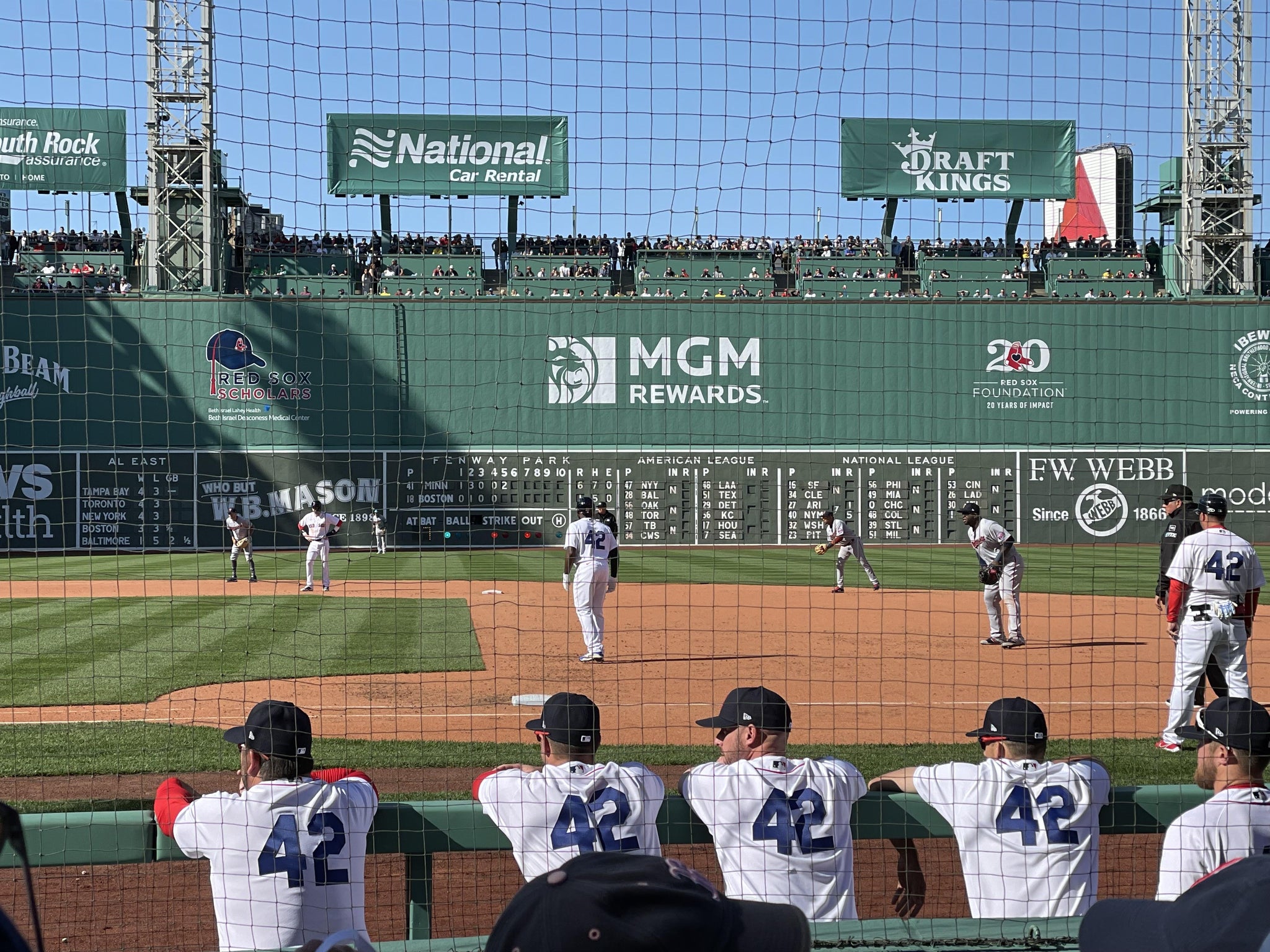 Real Fan View taken from Field Box 26 at Fenway Park by Peter F
