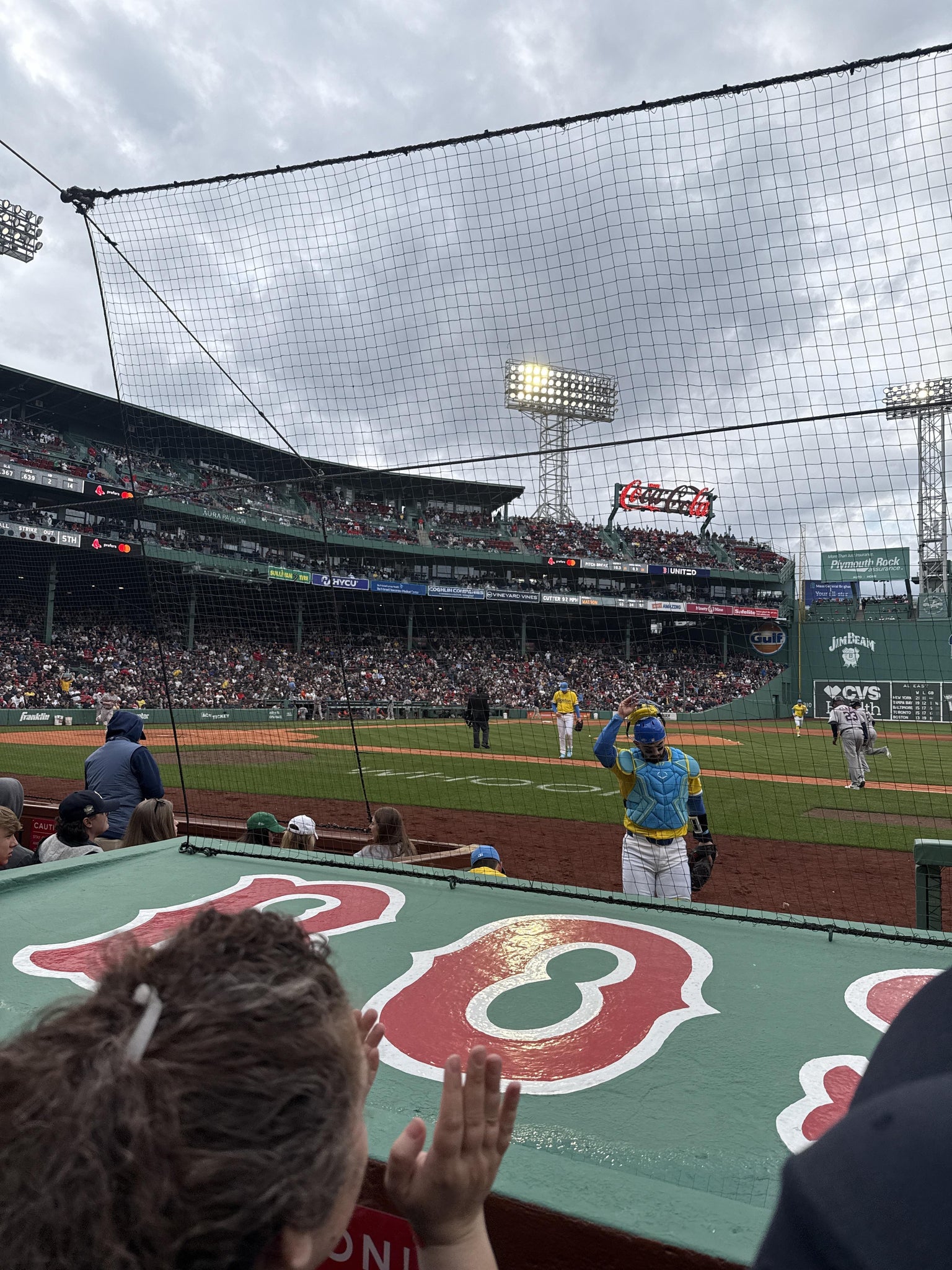 Real Fan View taken from Field Box 27 at Fenway Park by Rebecca T