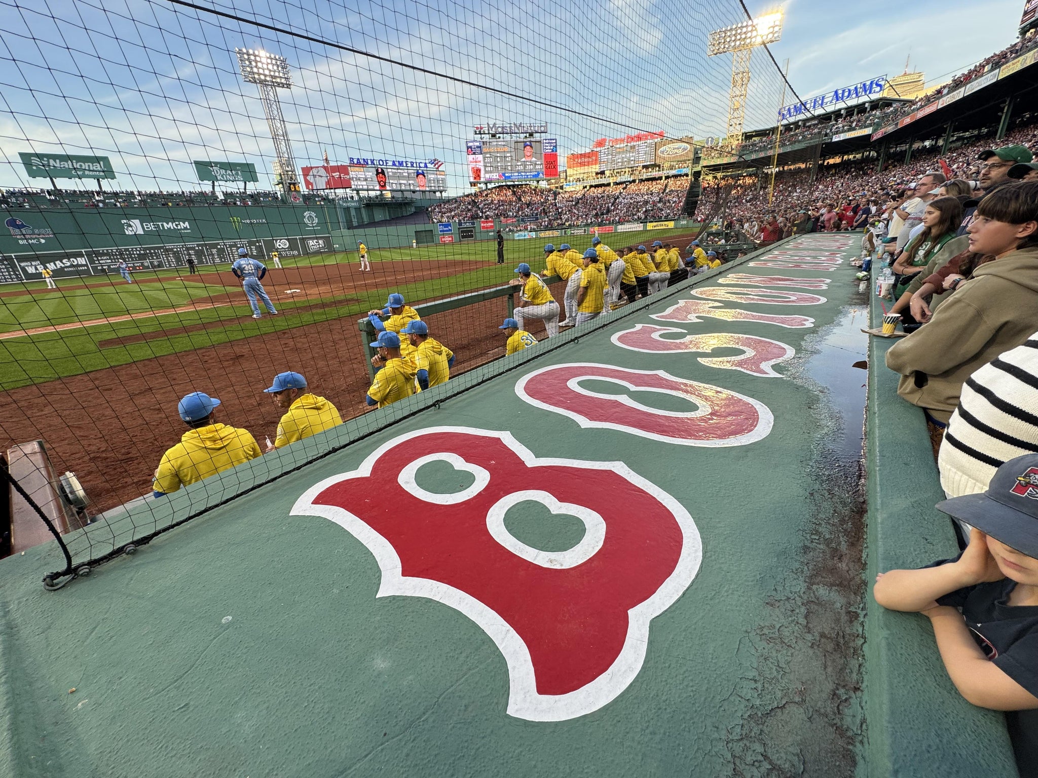 Real Fan View taken from Field Box 28 at Fenway Park by Charles G